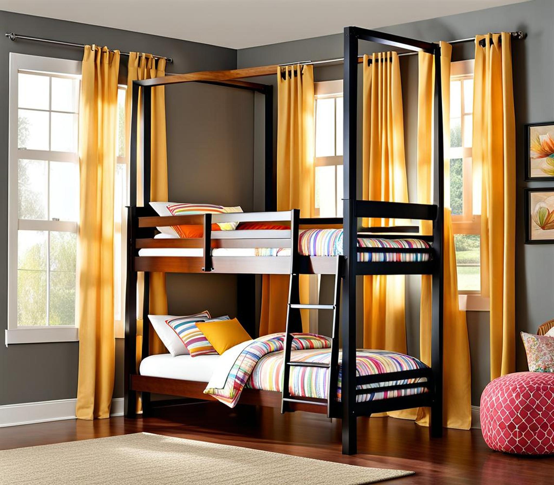 top bunk bed privacy curtains