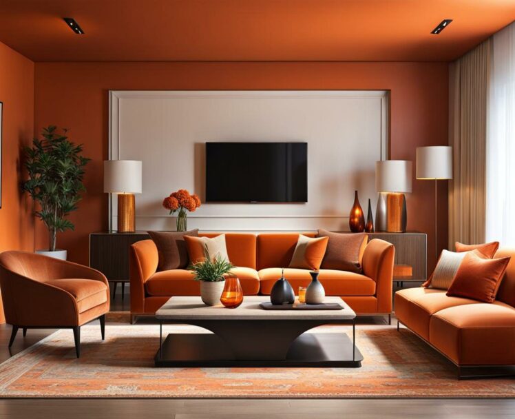 Designing An Inviting Burnt Orange Living Room 0317