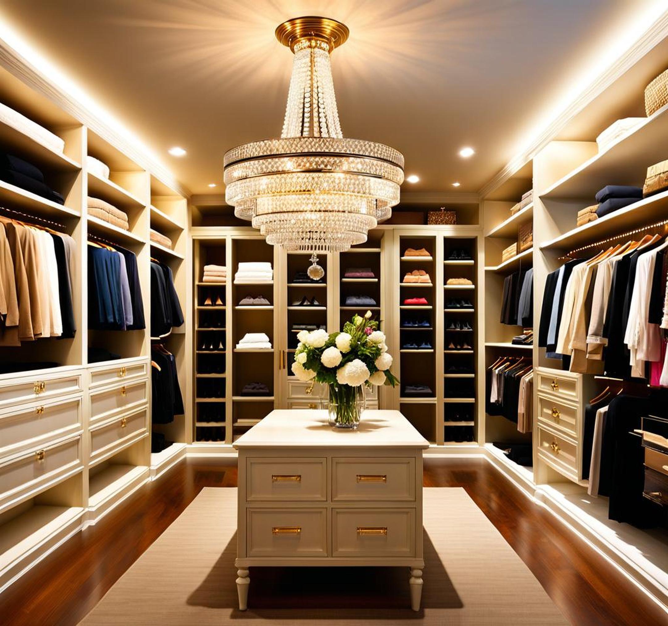 small chandelier for closet