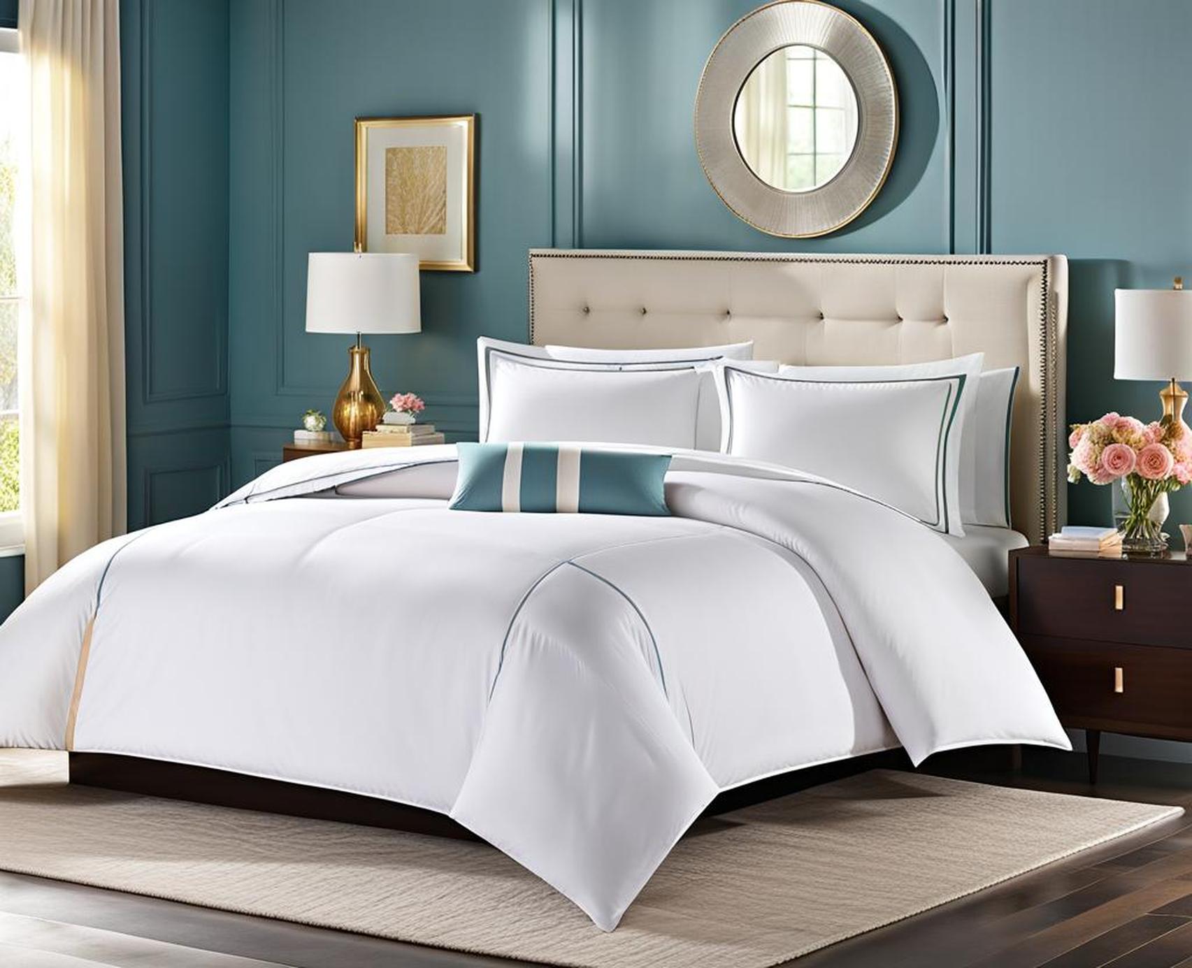 what color sheets with white comforter
