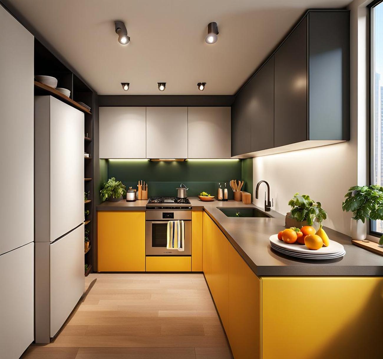 A Vibrant Kitchen To Enliven Your Downtown Apartment