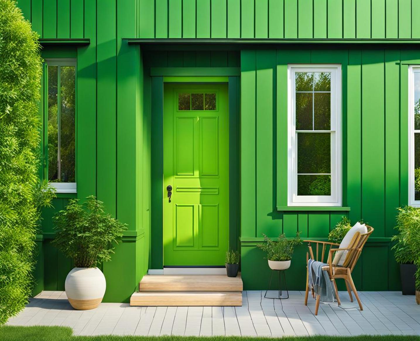 exterior paint colors in green