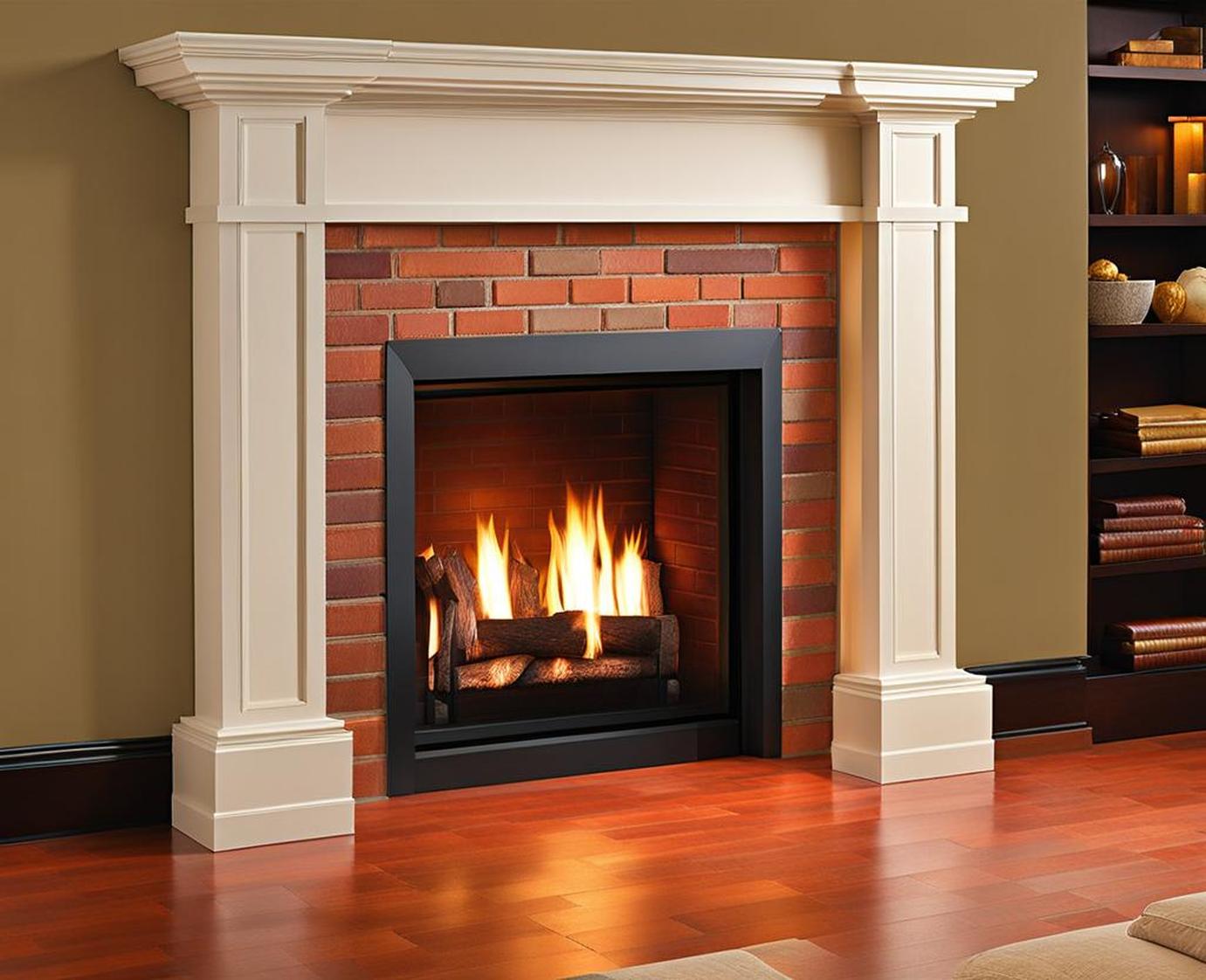 paint colors for brick fireplace