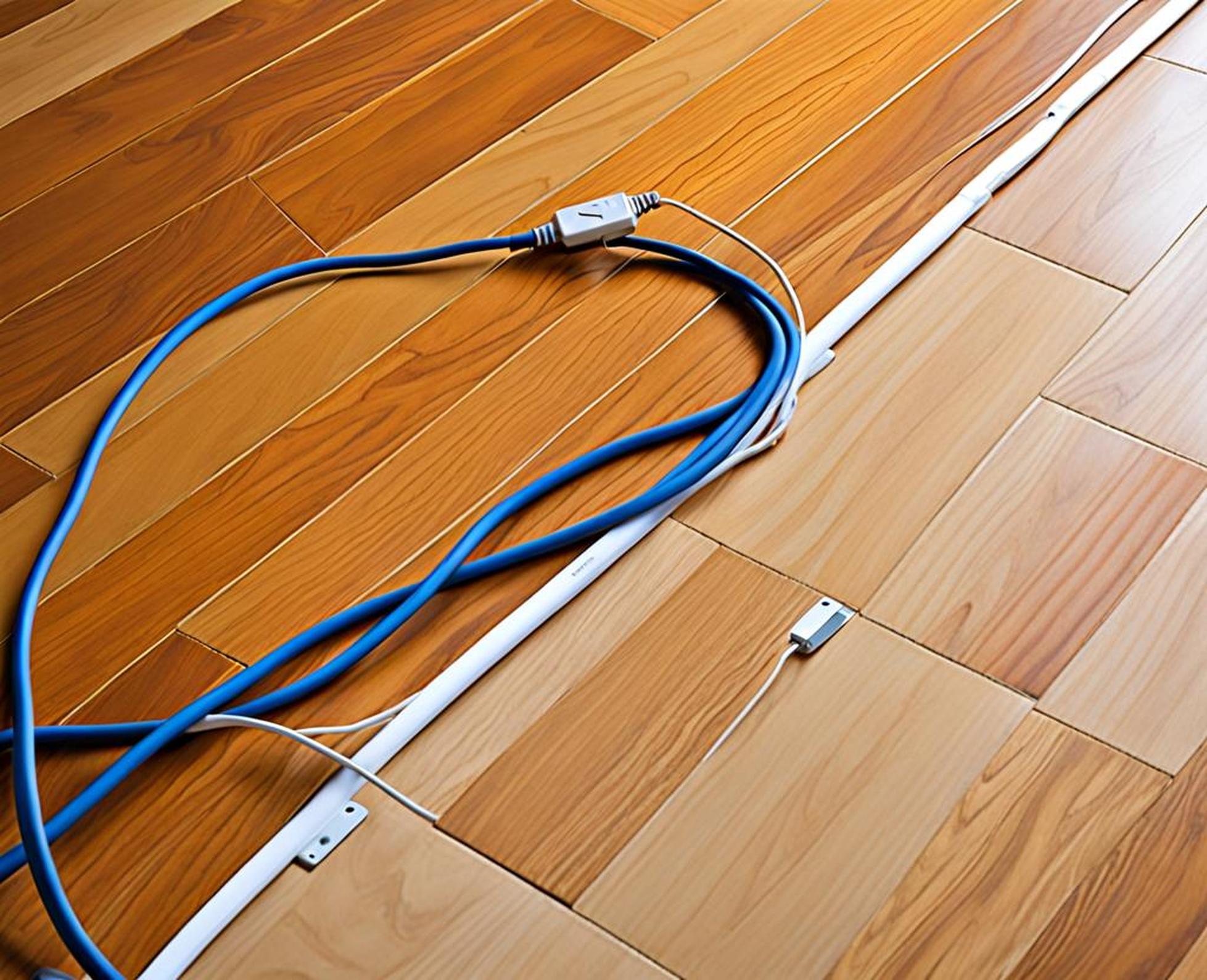 how to hide electrical cords on hardwood floors