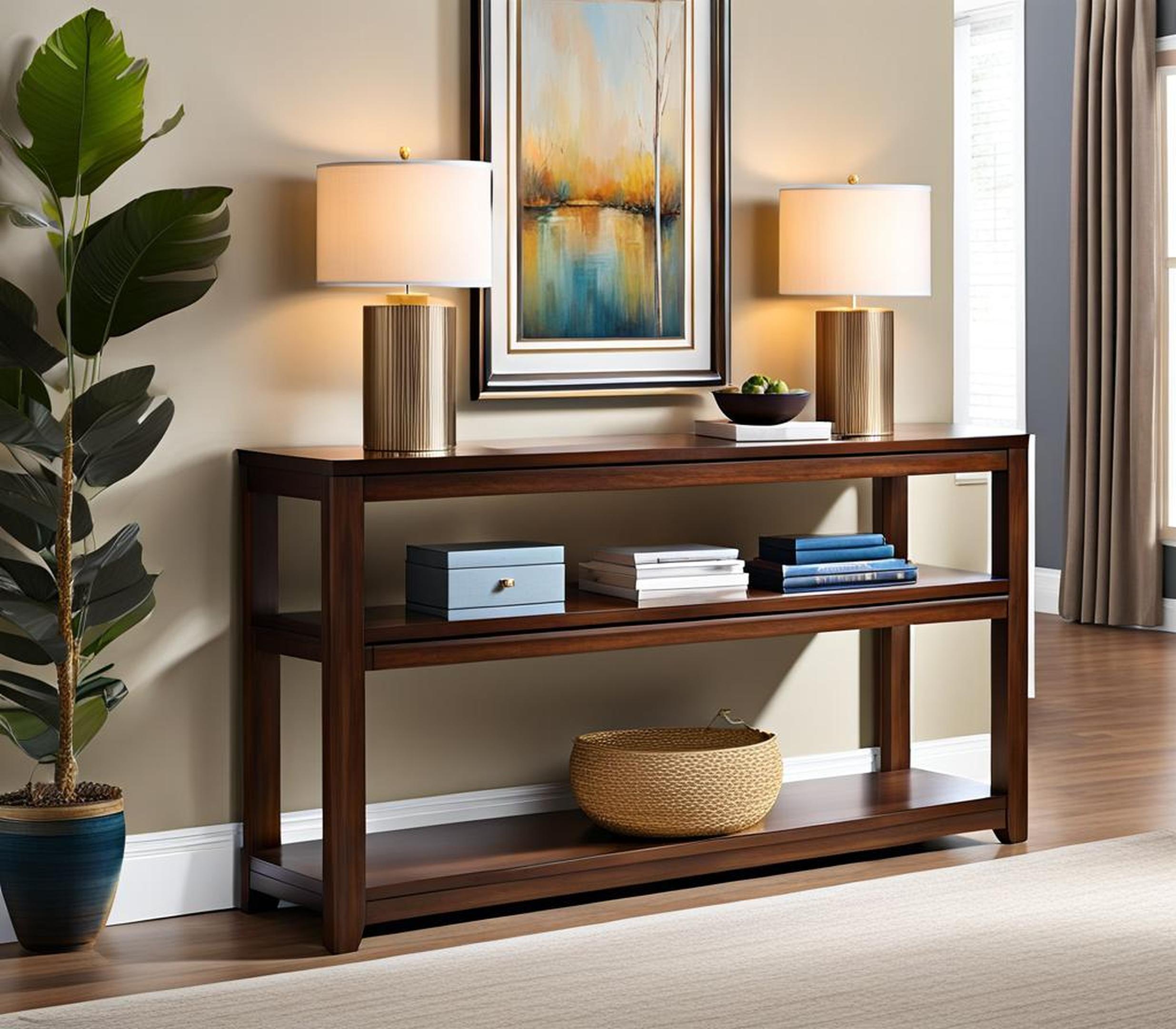 12 inch deep console table