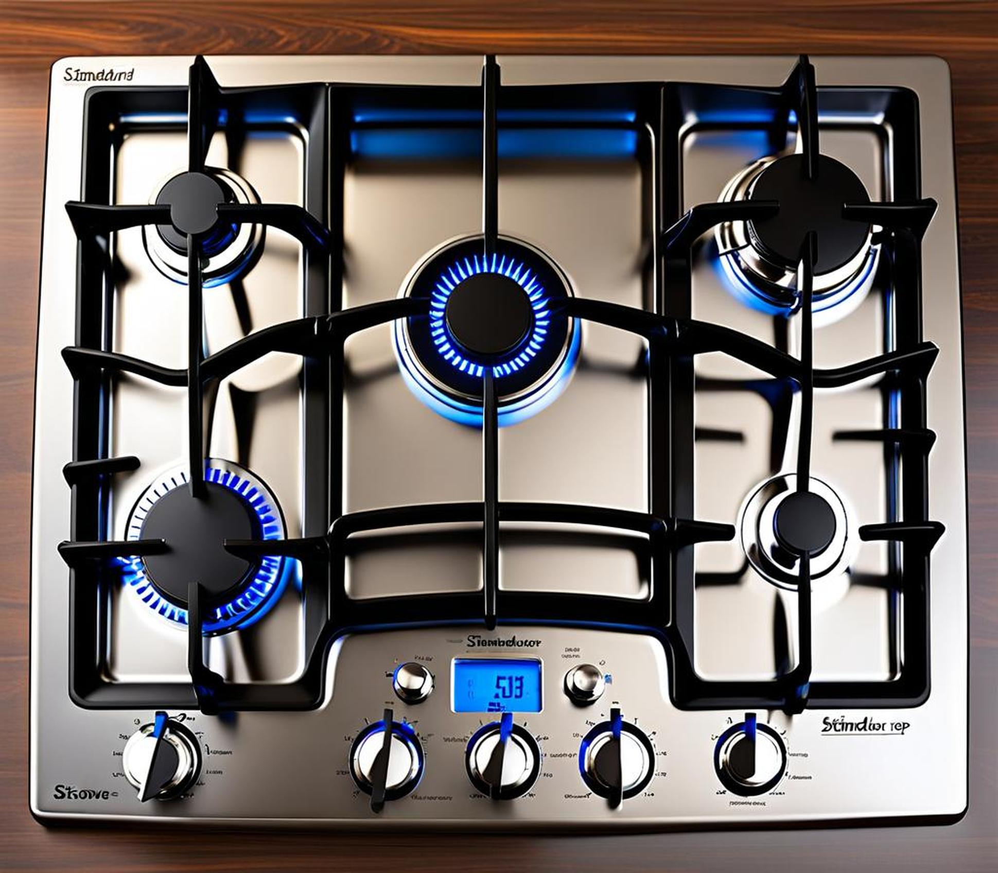 standard stove top dimensions