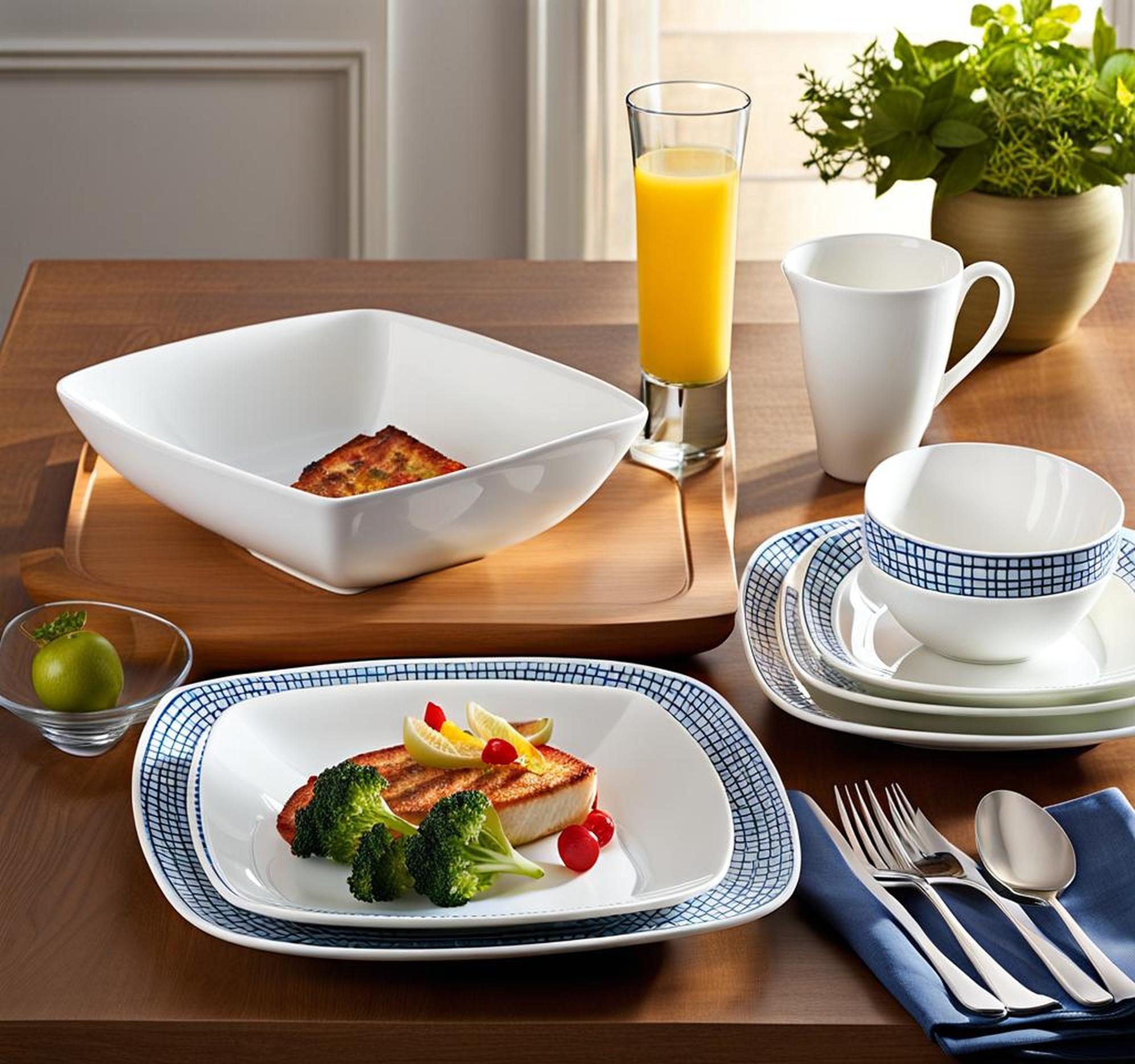 corelle lia square dinnerware set