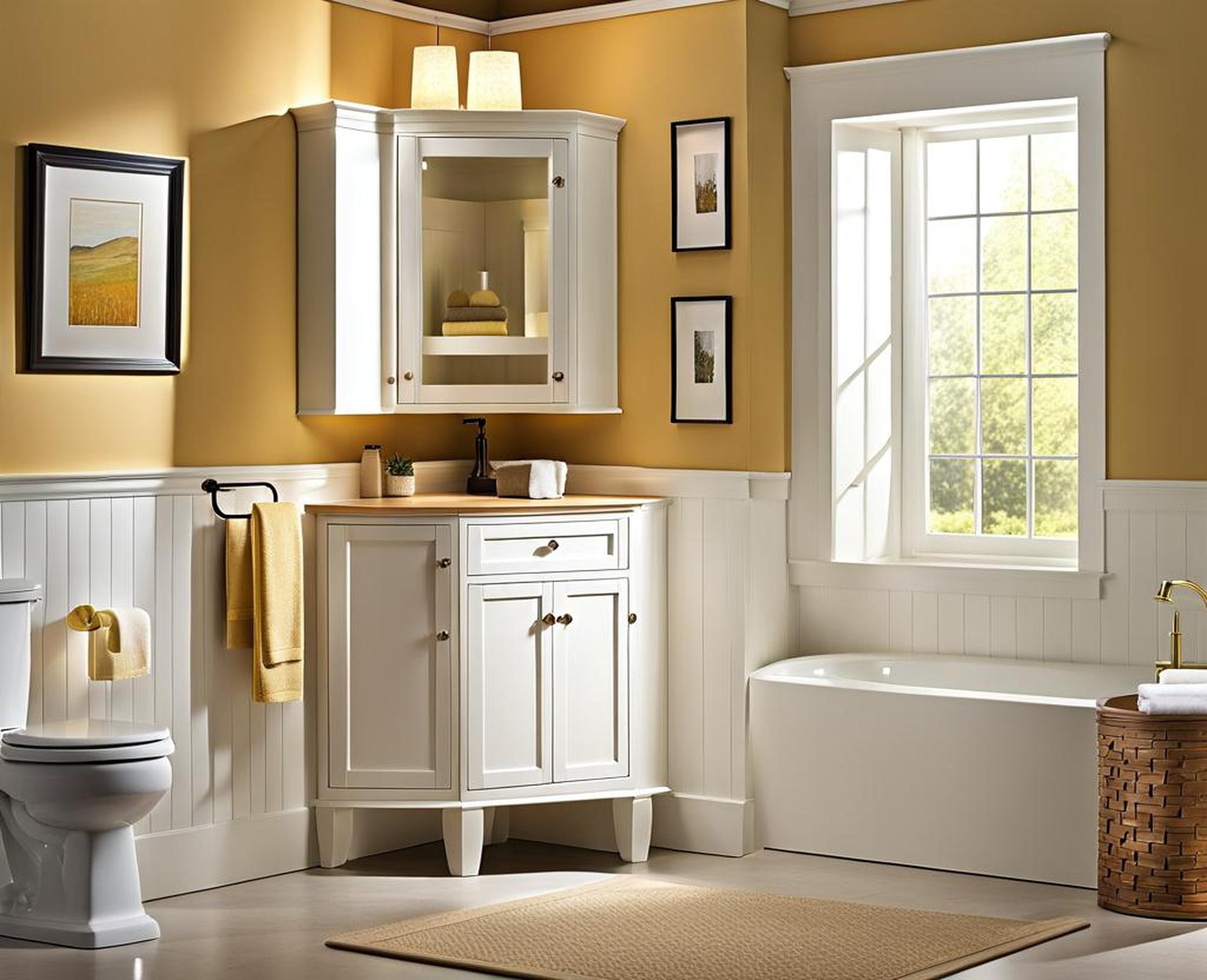 Corner Bathroom Cabinets A Great Solution For Small Bathrooms 