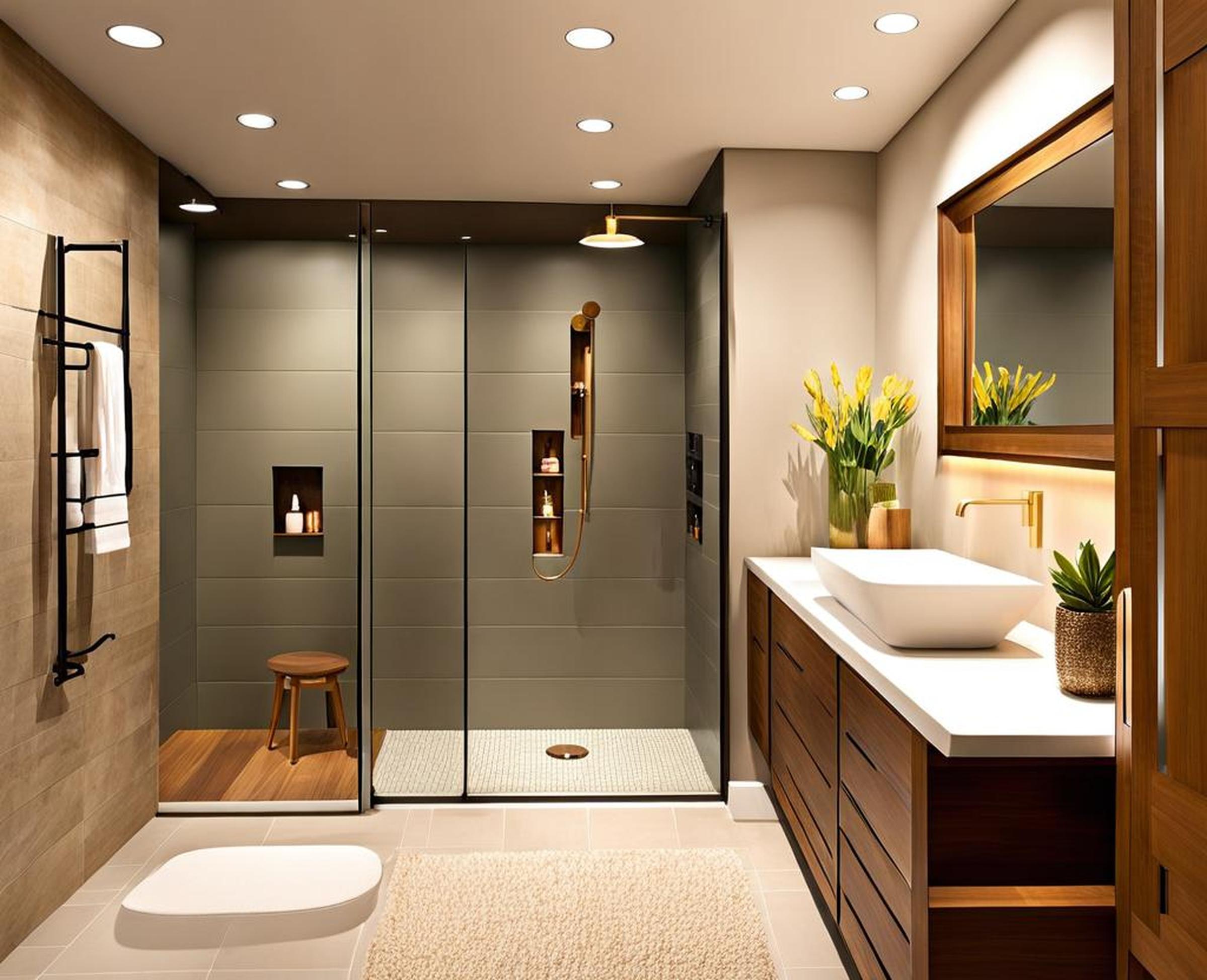 basement bathroom ideas with shower