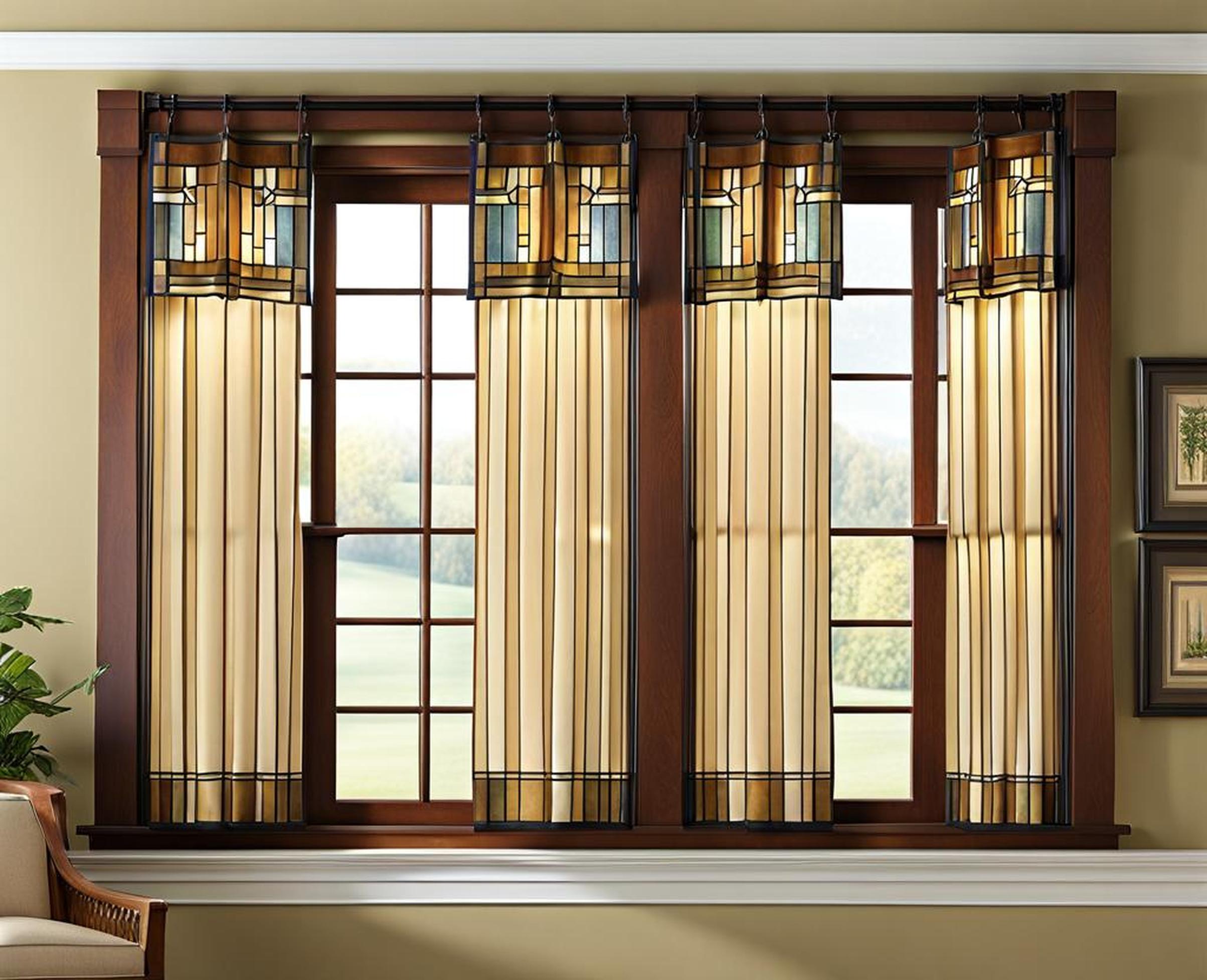 curtains for craftsman style windows