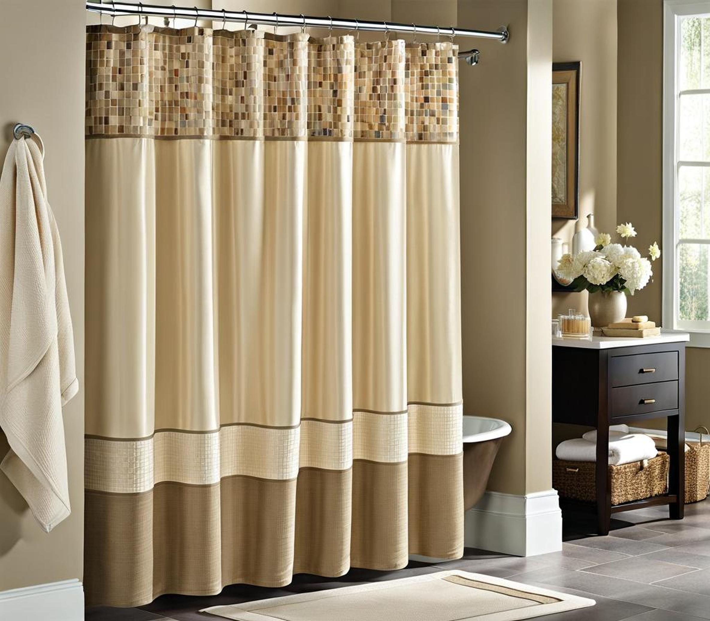croscill spa tile fabric shower curtain