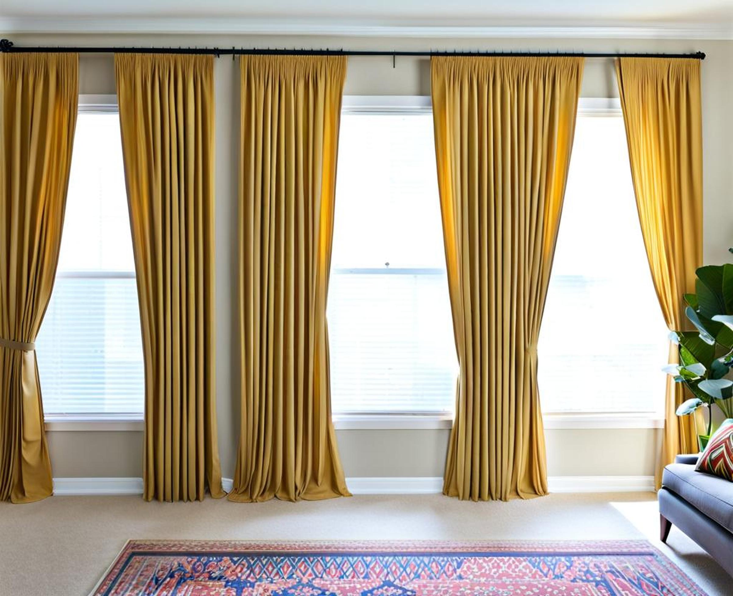 how to hang curtains over blinds in an apartment