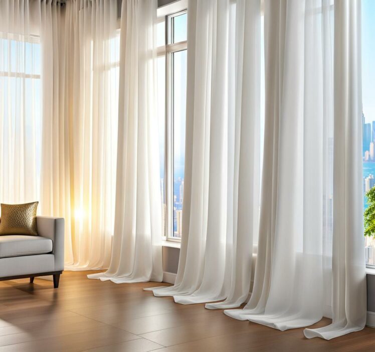 Sew the Perfect Backdrop With White Sheer Curtains - Tiponthetrail.com