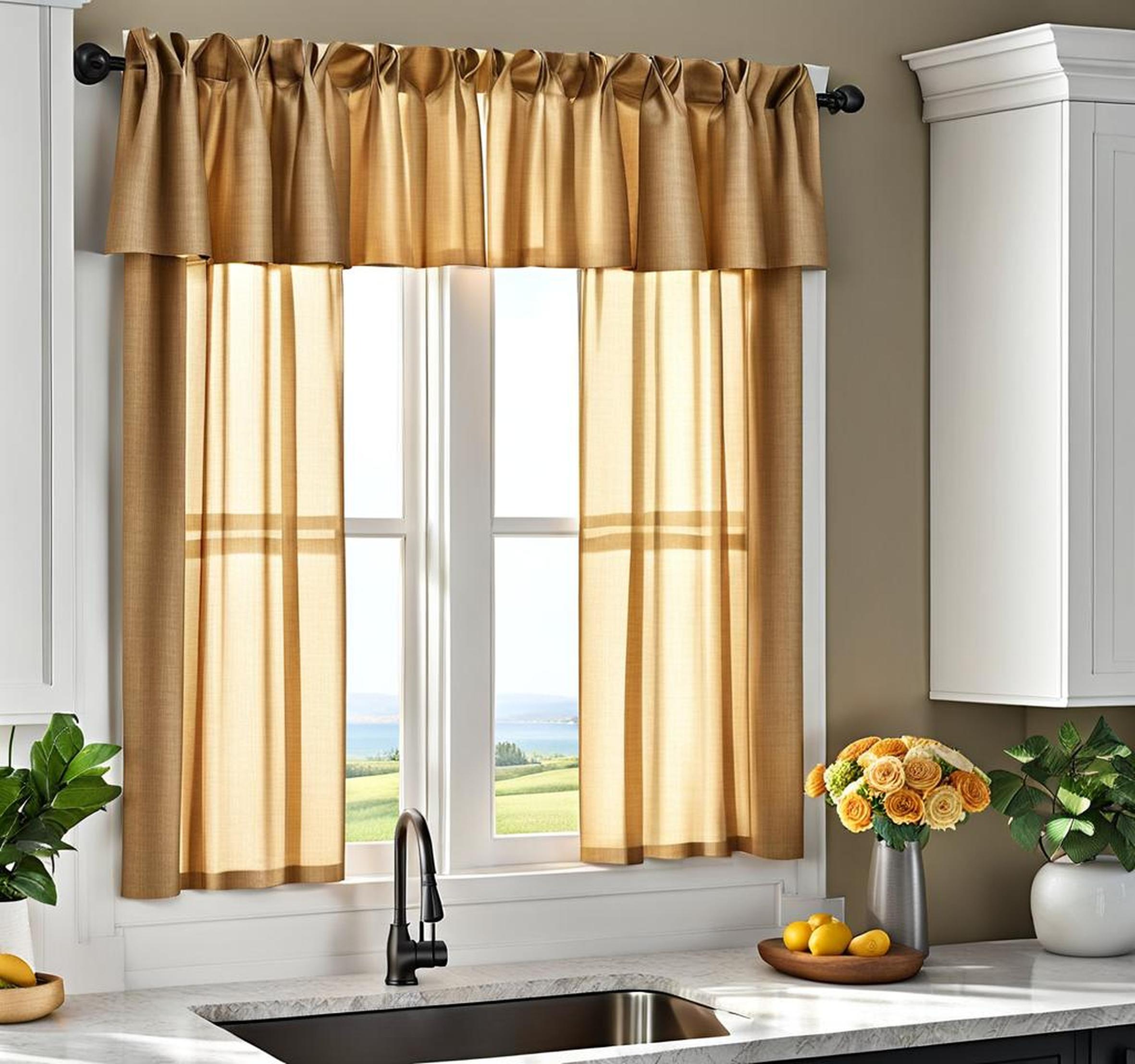 curtain for window above kitchen sink