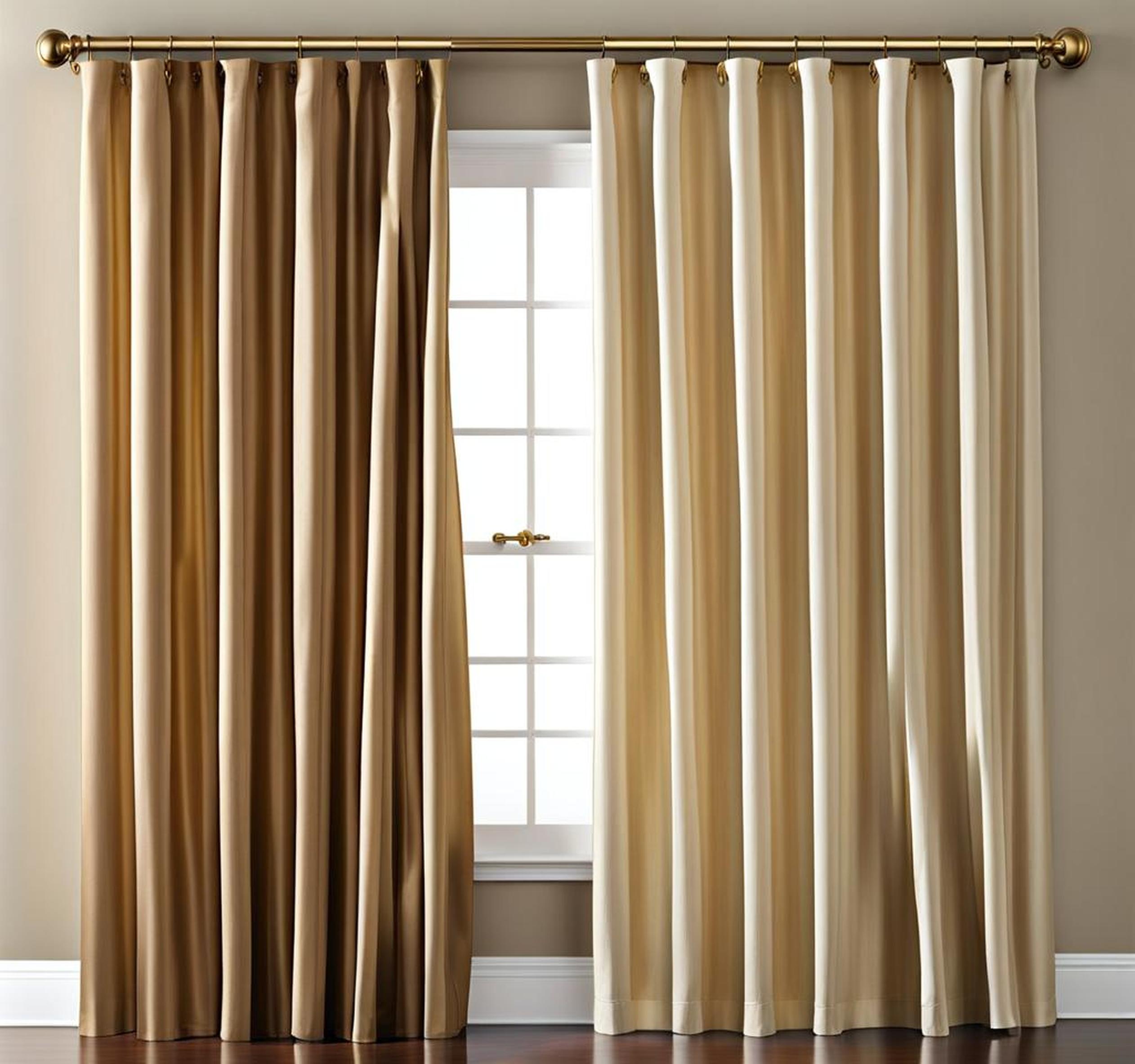 types of curtain rods and tracks