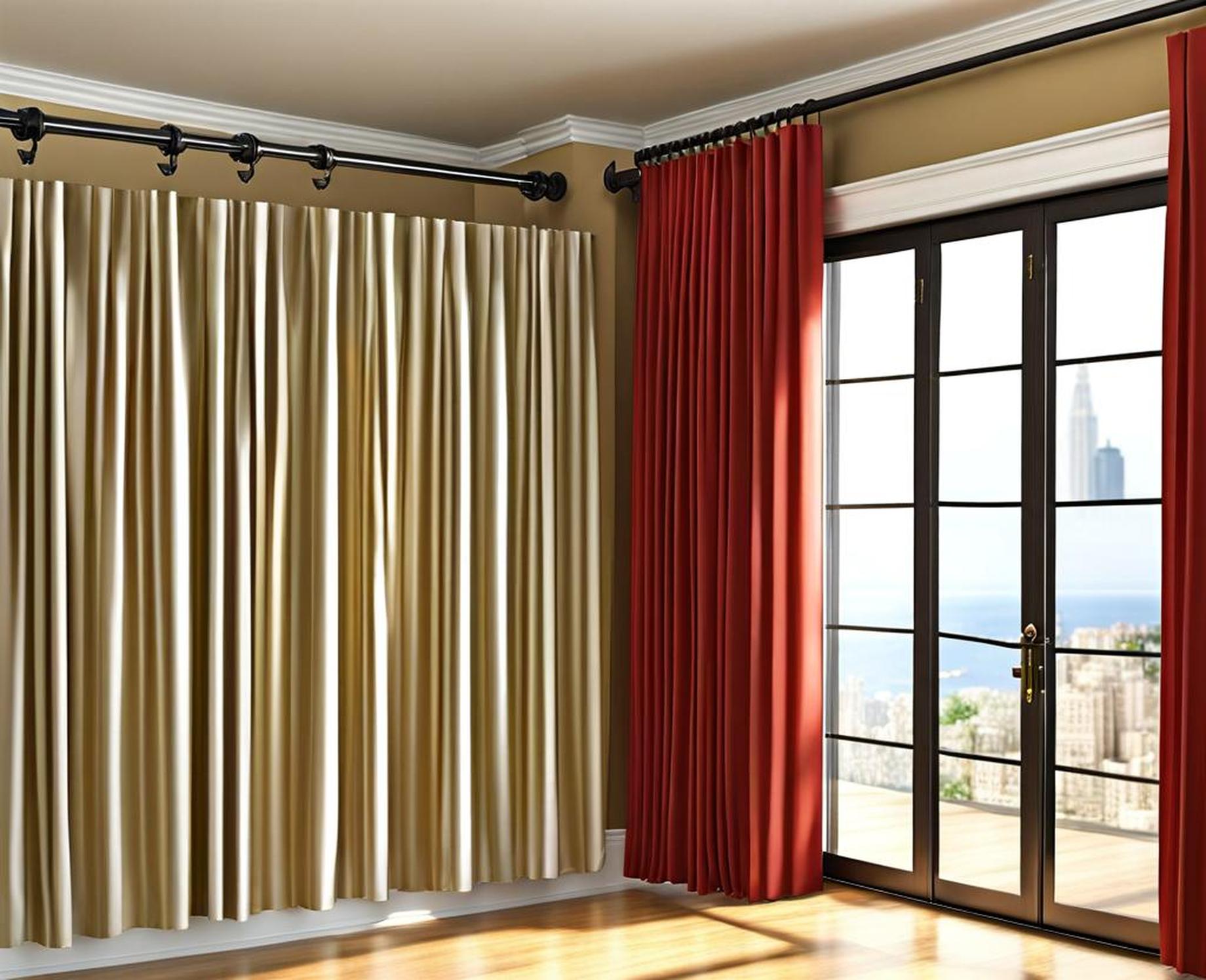 Utilize Extenders for Extra Wide Heavy Duty Curtain Rods