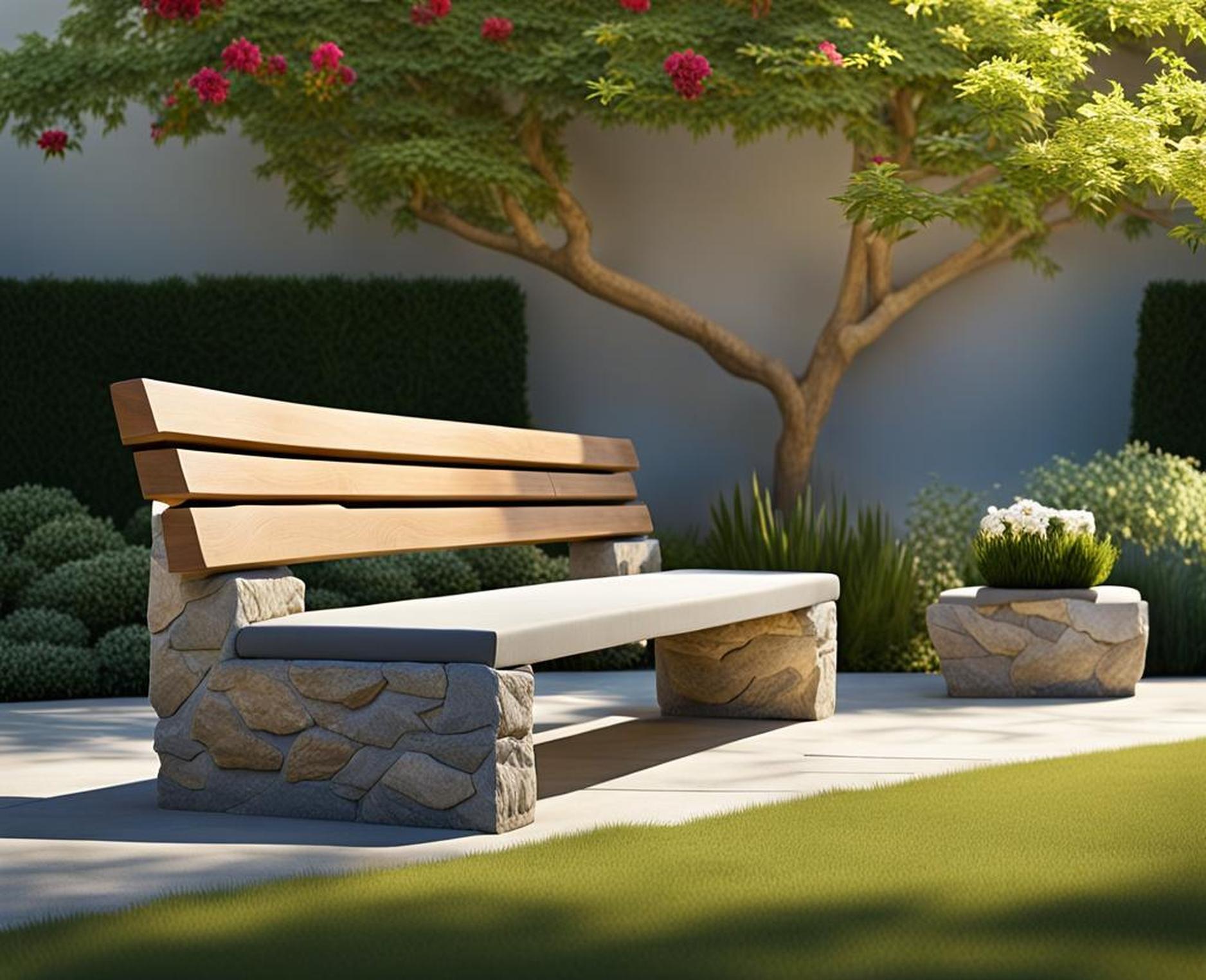 stone benches for gardens