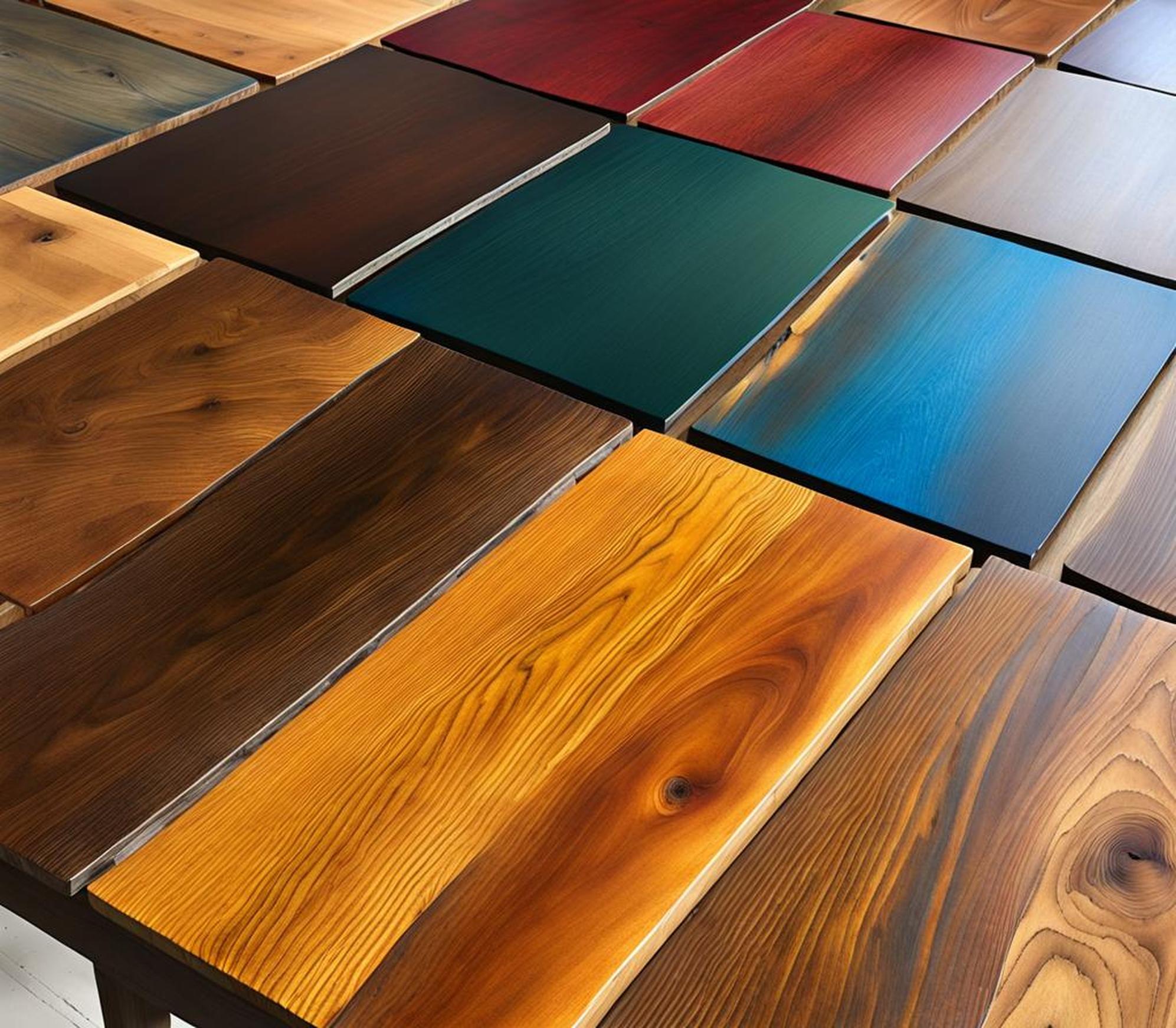 stain colors for tables