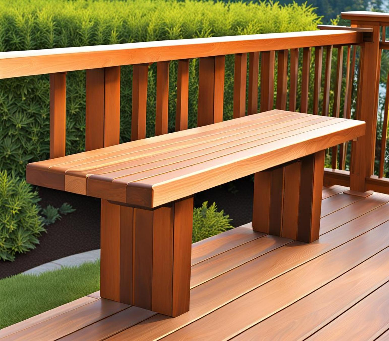 deck bench instead of railing