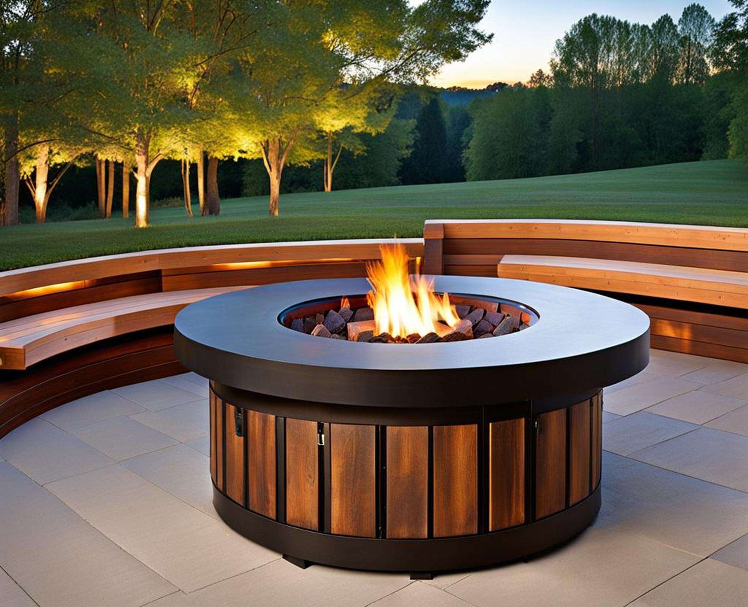 fire pit ideas on deck