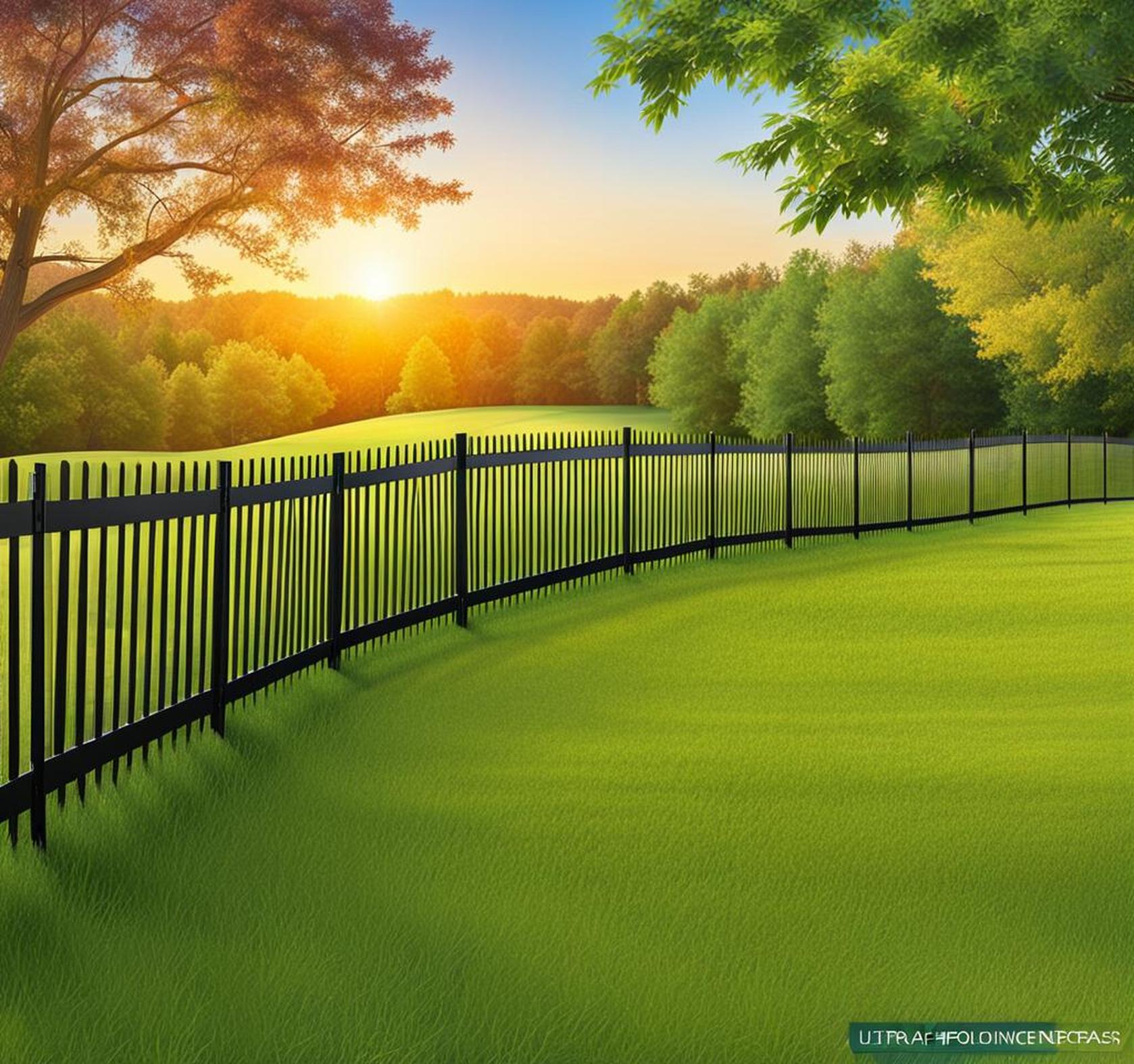 fence line landscape ideas