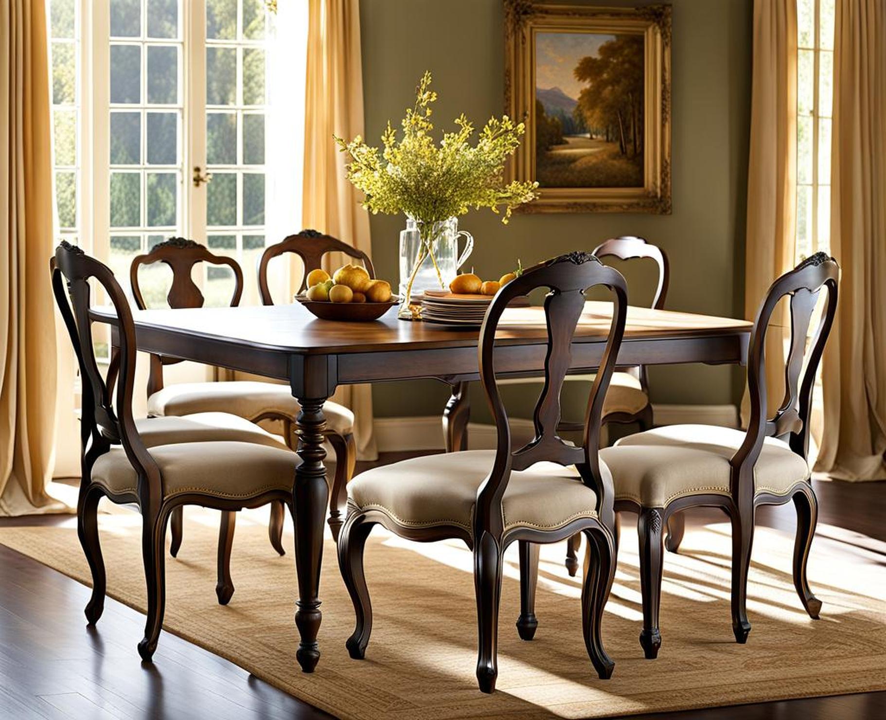 french country dinning chairs