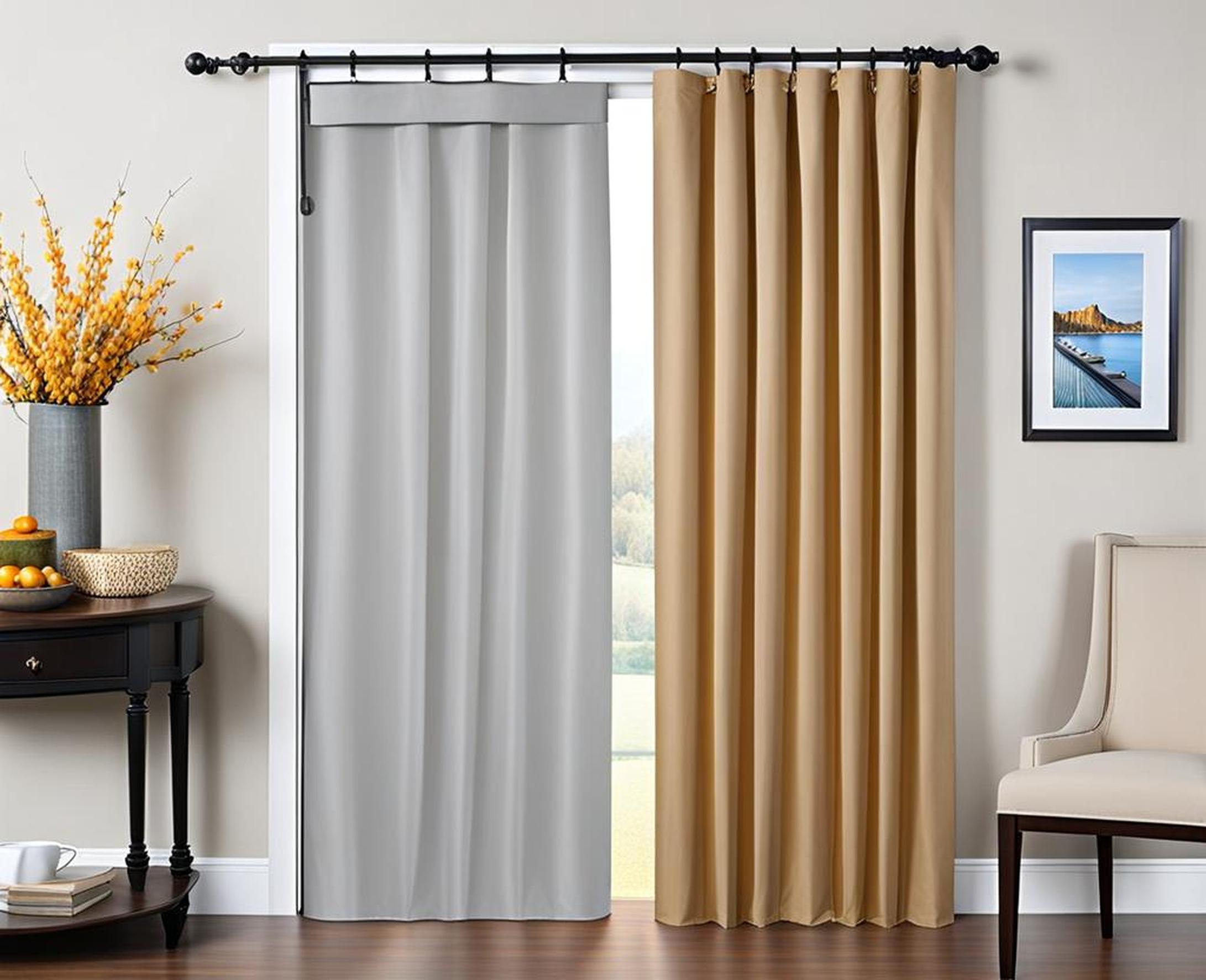 thermal insulated door curtain