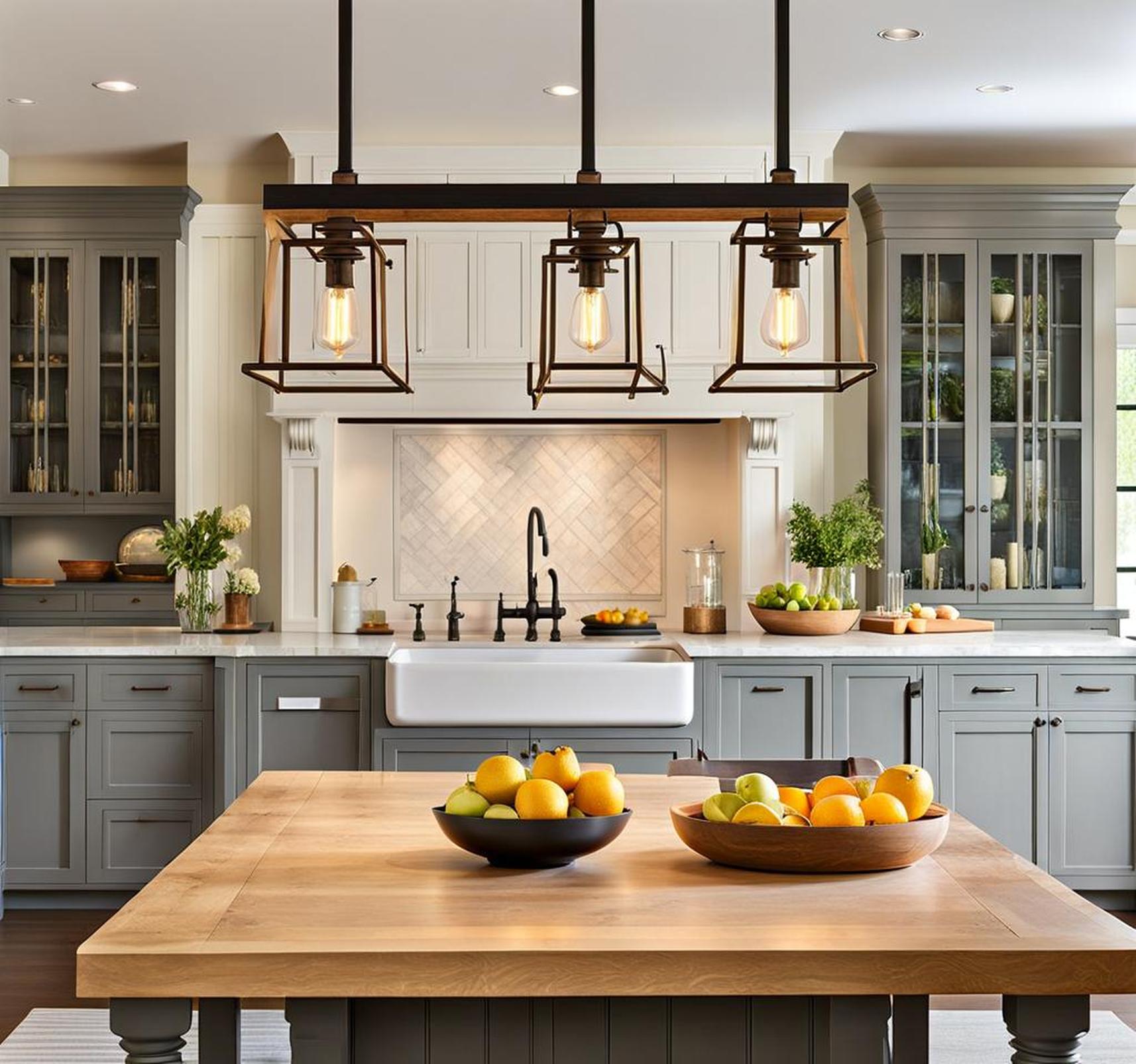 country kitchen light fixtures