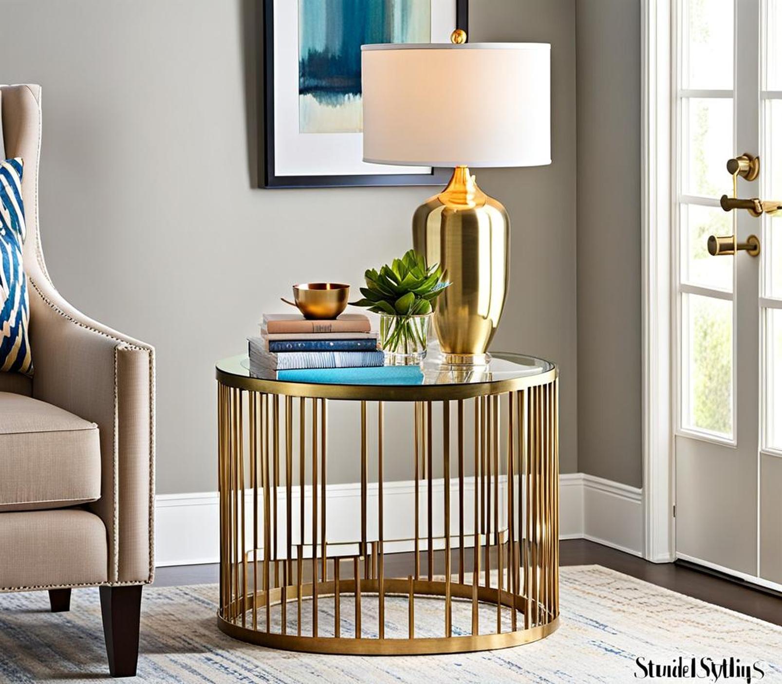 how to decorate an end table