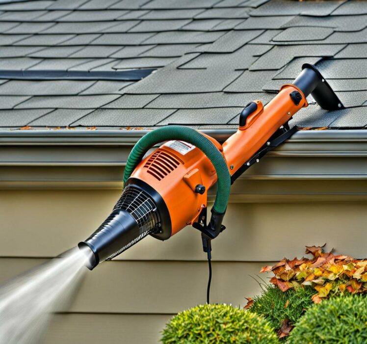 Ladders! Keep Gutters Pristine With This Leaf Blower Attachment