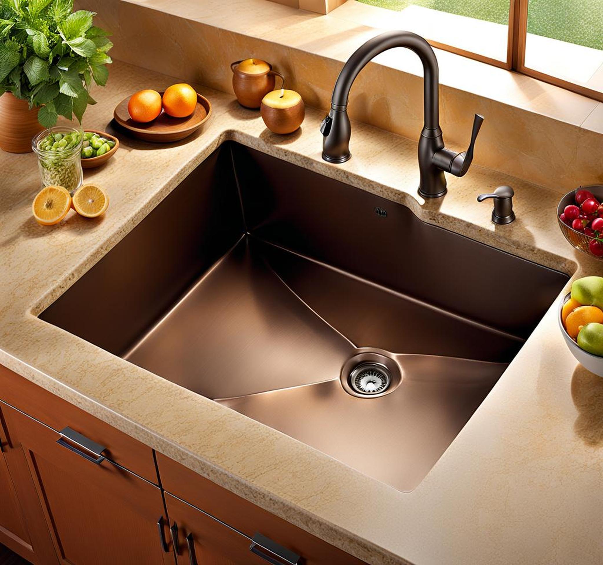 kitchen sink and countertop combo