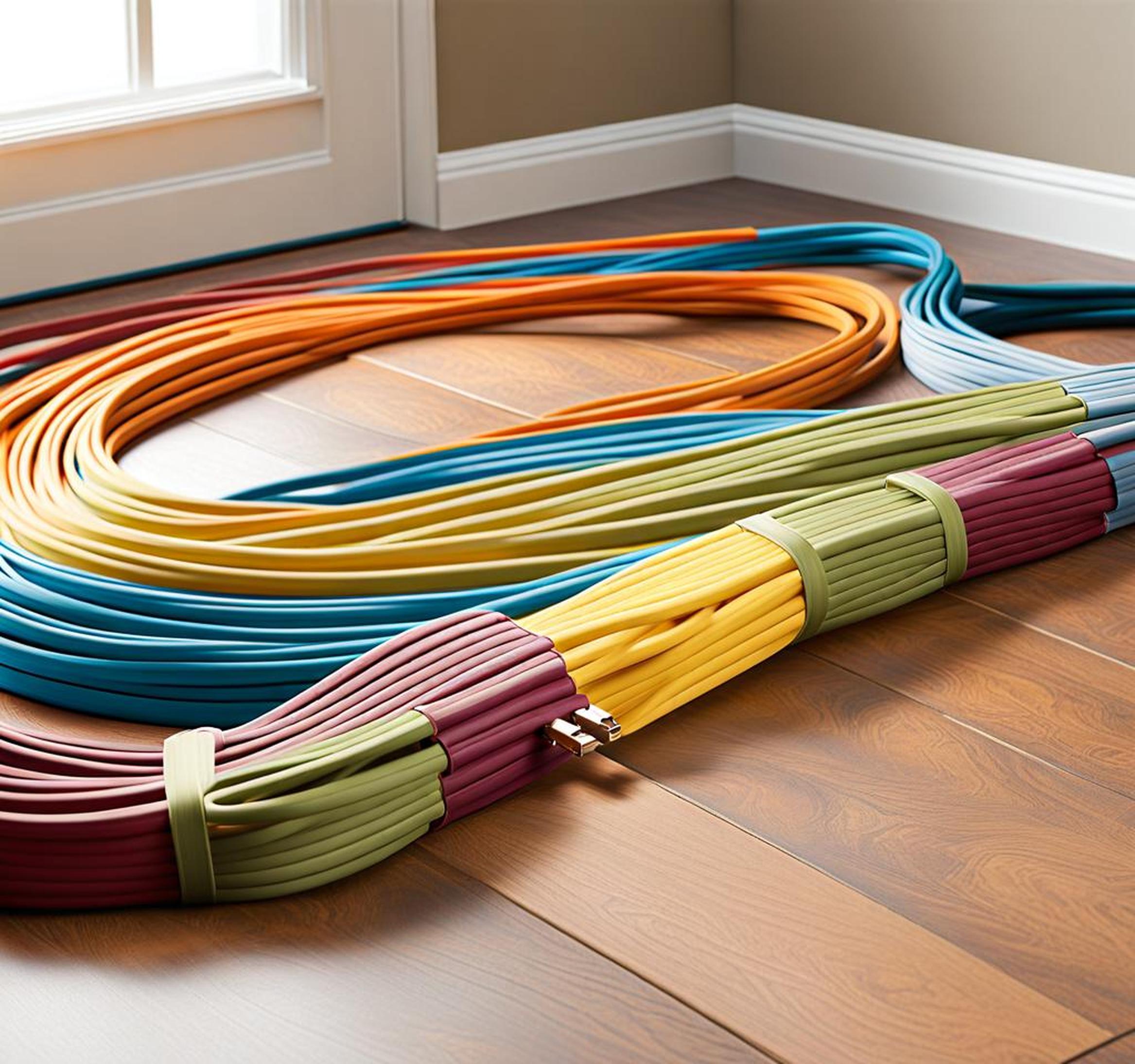 flat extension cords for under rugs