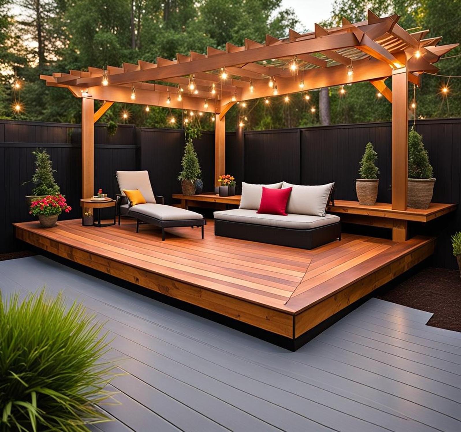 low budget floating deck ideas