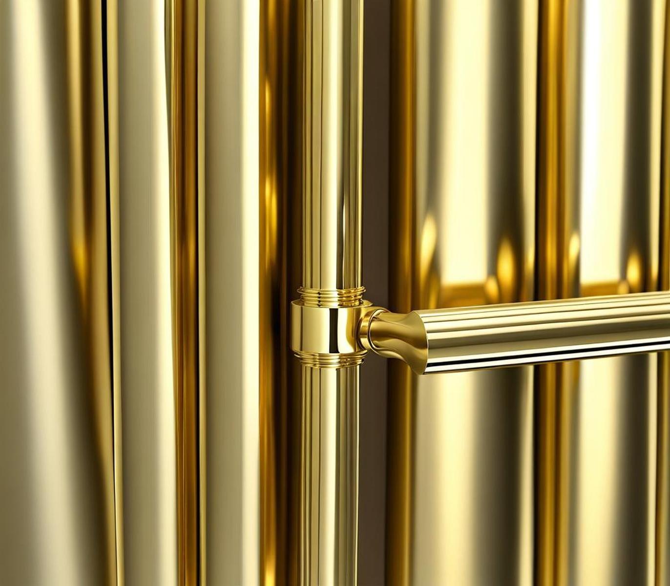 Need a Modern Update? Try Brass French Return Curtain Rods