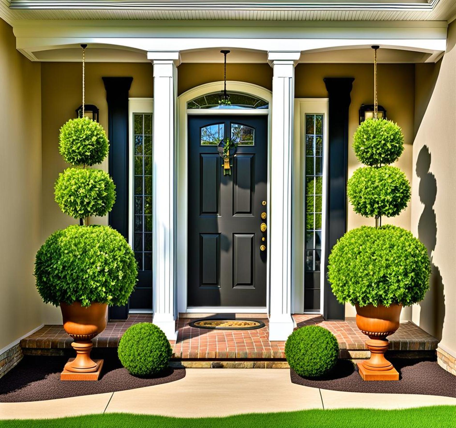 topiaries for front porch