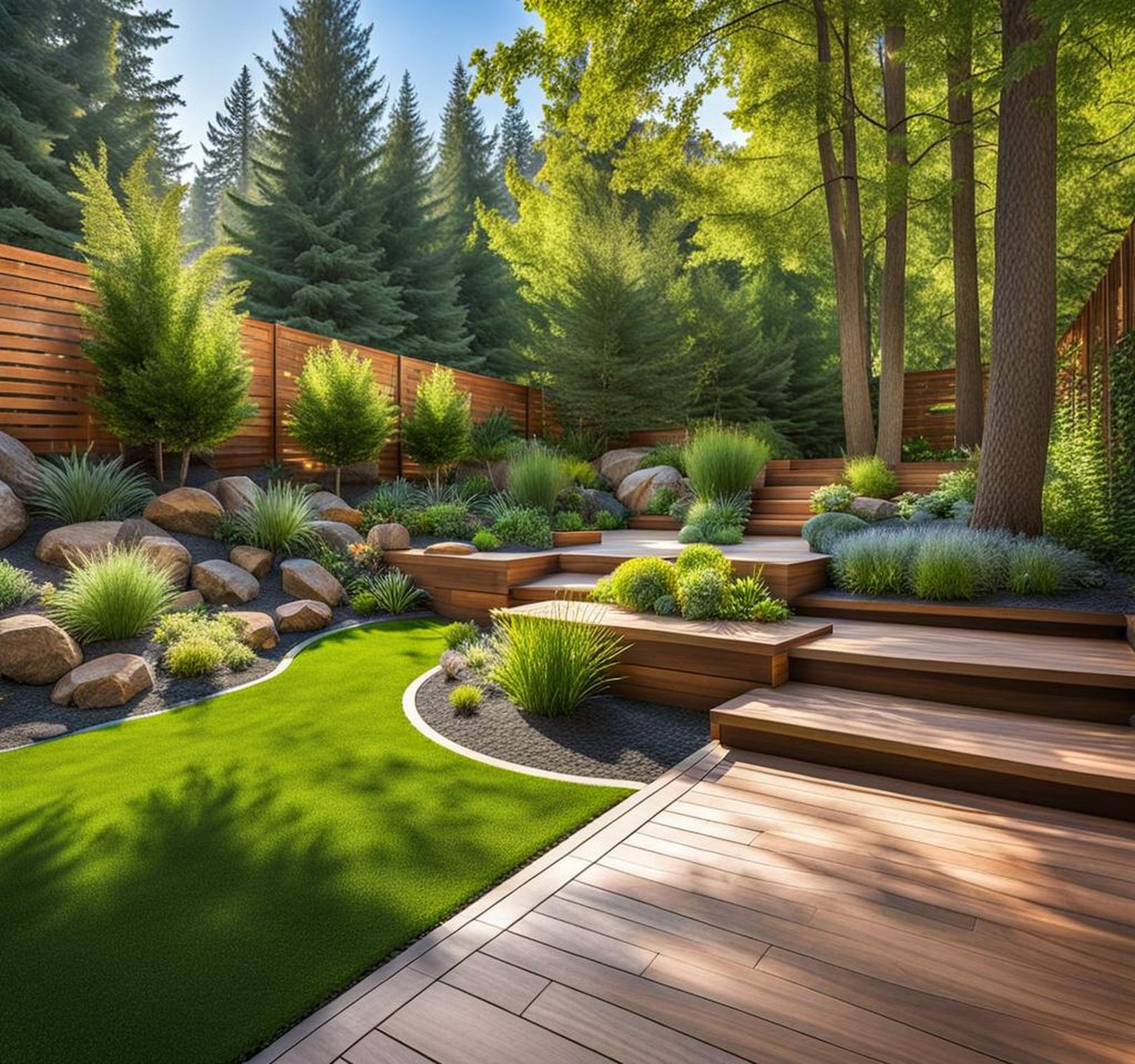 wooded backyard landscaping ideas