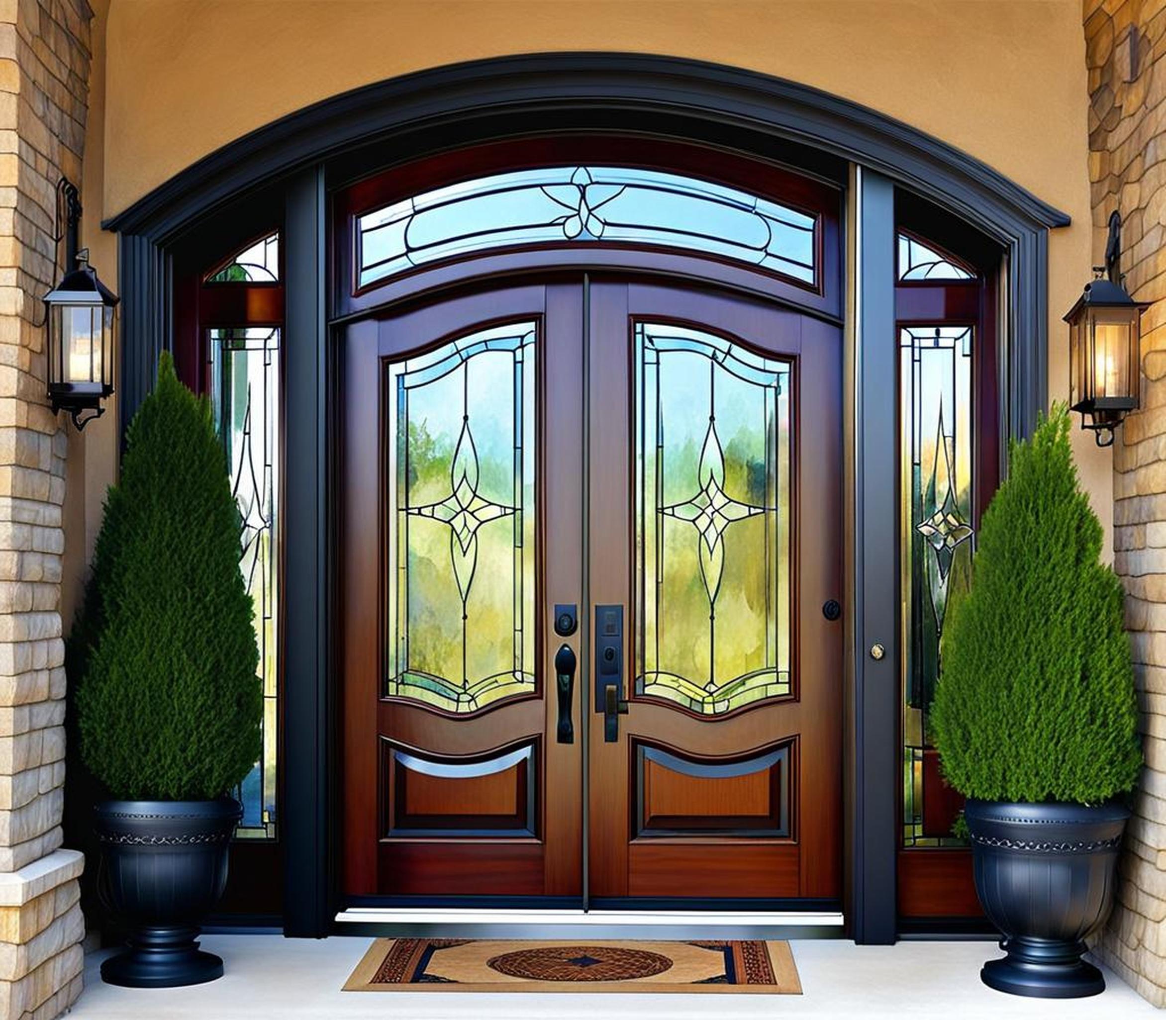 Unlock the Potential of Your Front Door: Creative Glass Coverings for Privacy and Light