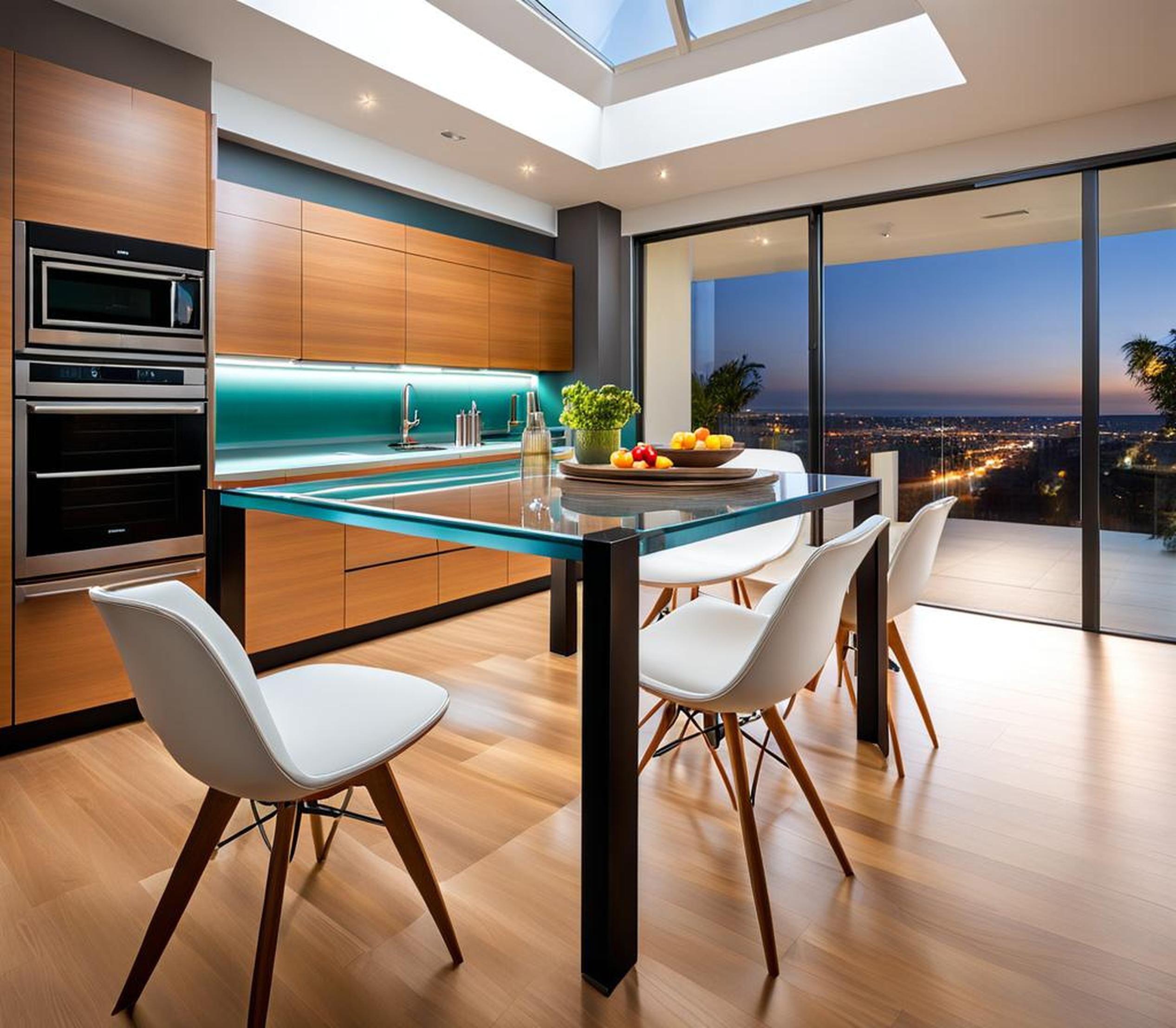 Amp Up Your Kitchen With Sleek Glass Top Tables