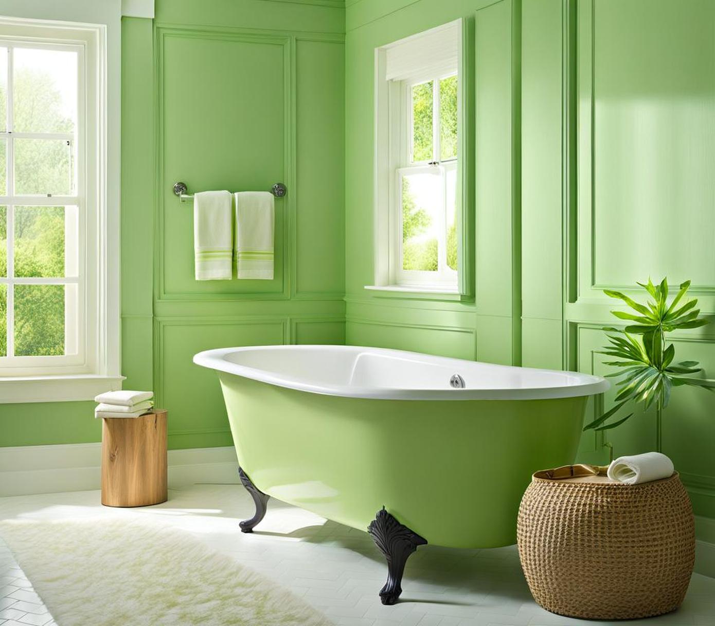 light green bathroom paint