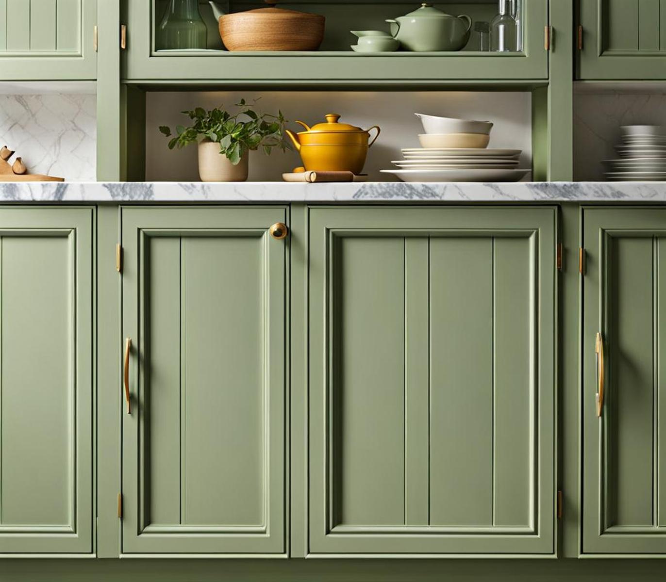 sage green cabinet paint