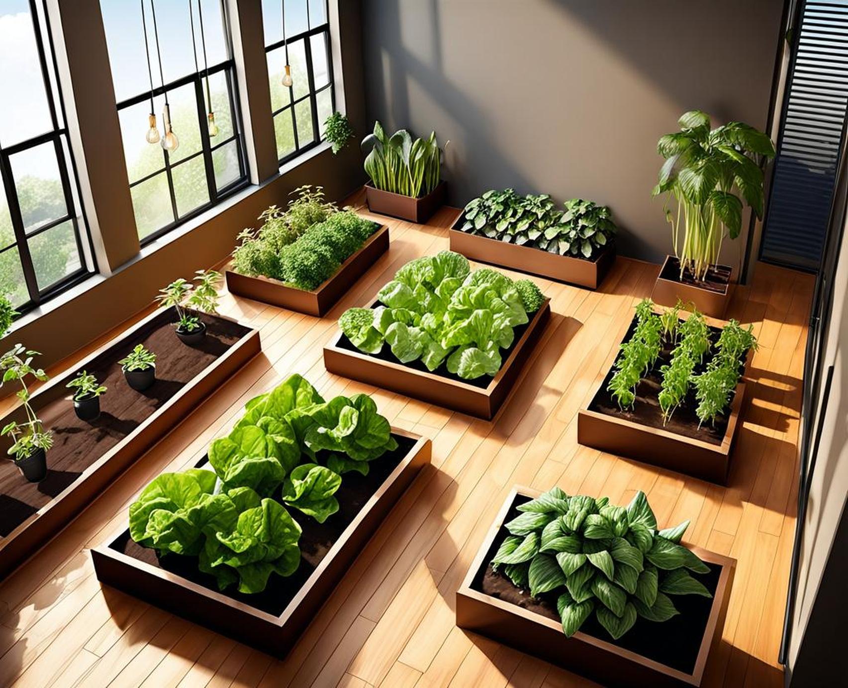 indoor apartment vegetable gardening