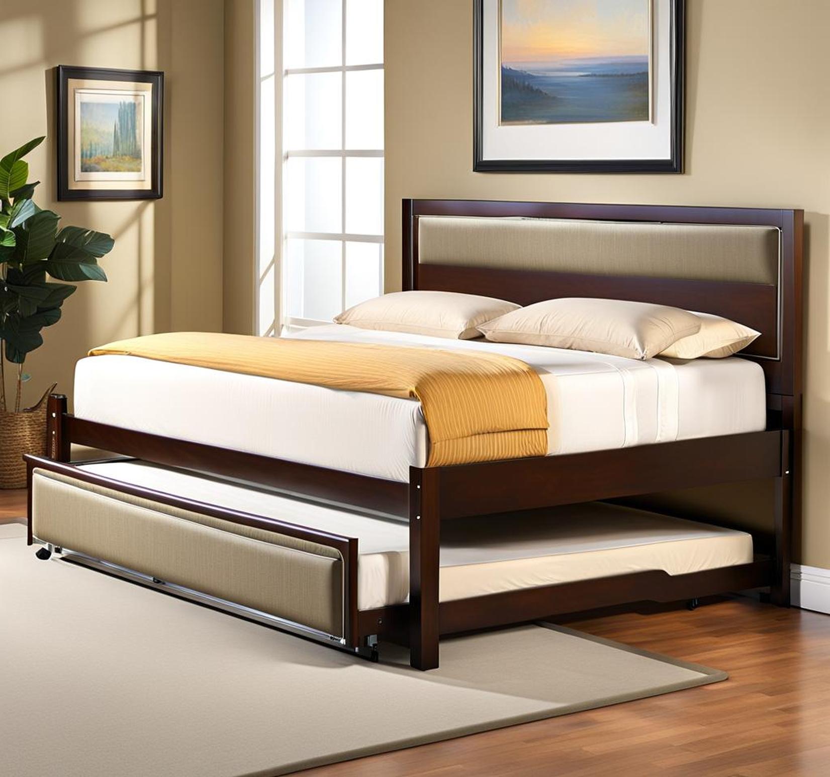 high riser bed with pop up trundle