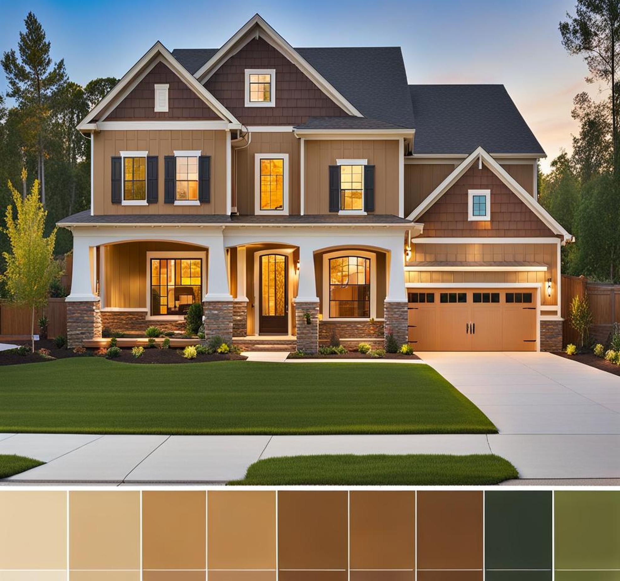 Make a Statement With Vibrant Exterior Colors For Tan Homes