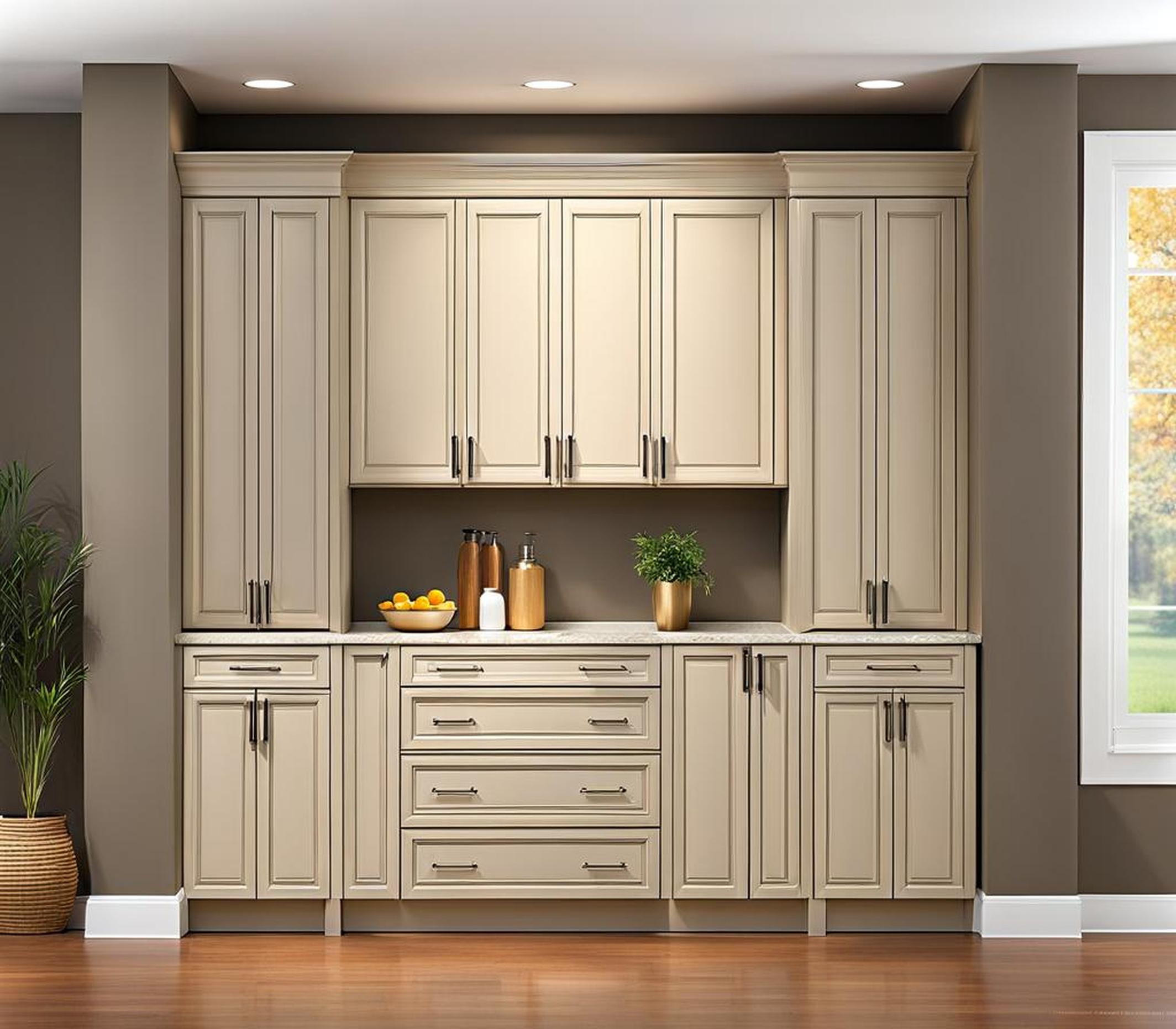how tall are kitchen cabinets