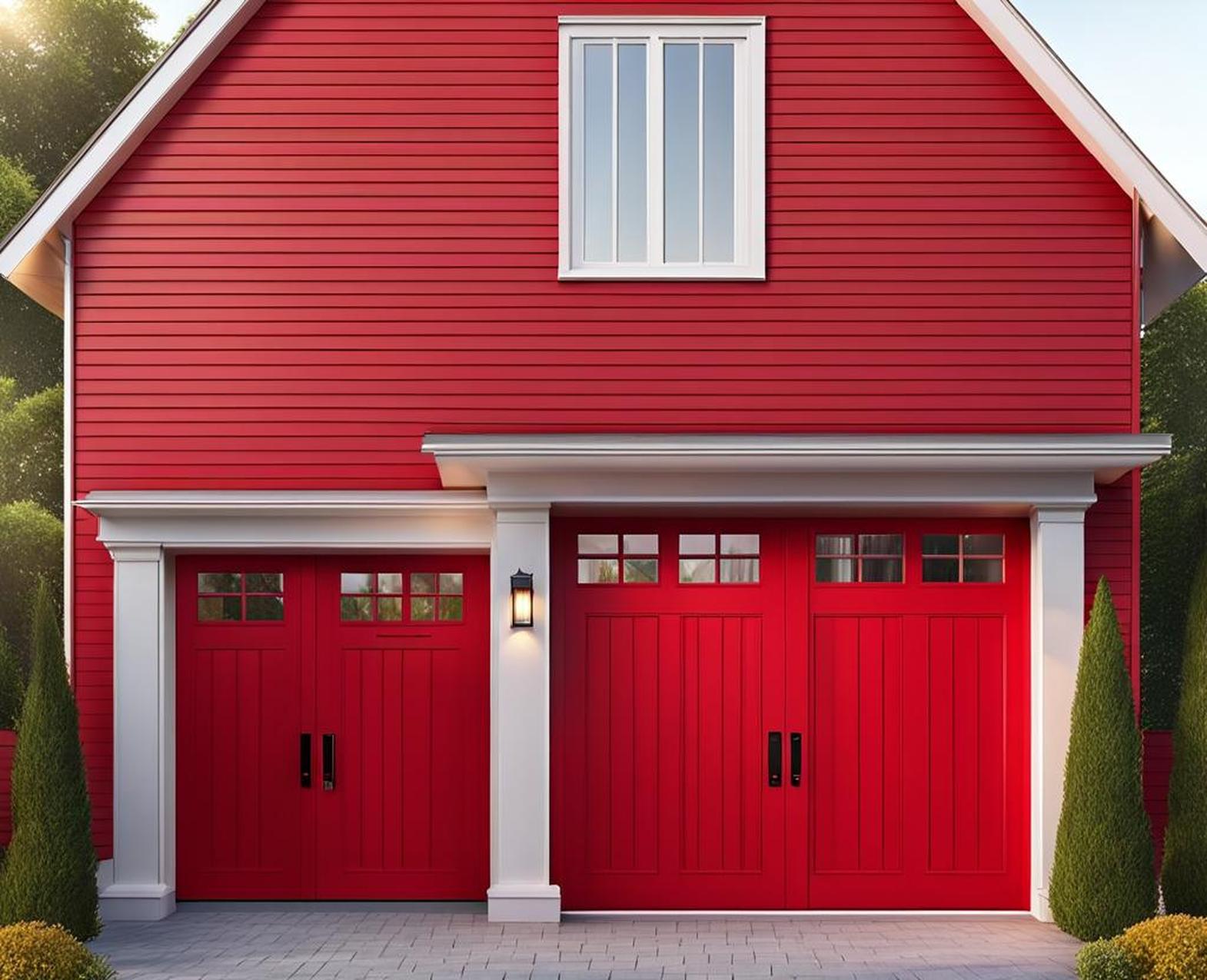 houses with red front doors