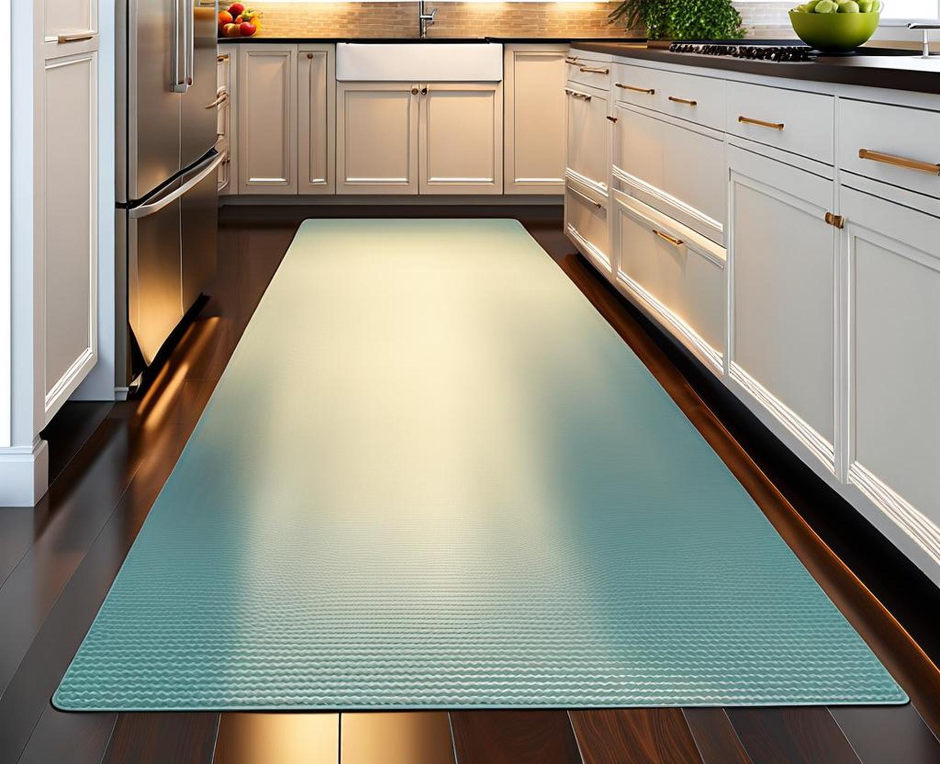 angled kitchen floor mat