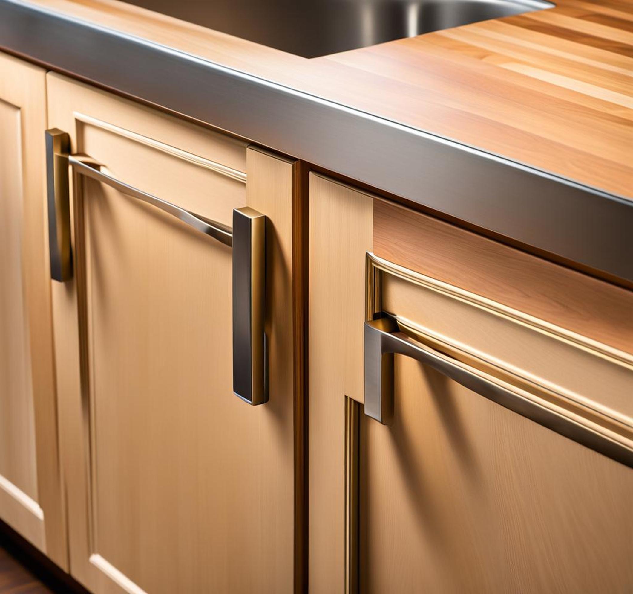 kitchen cabinet handle placement