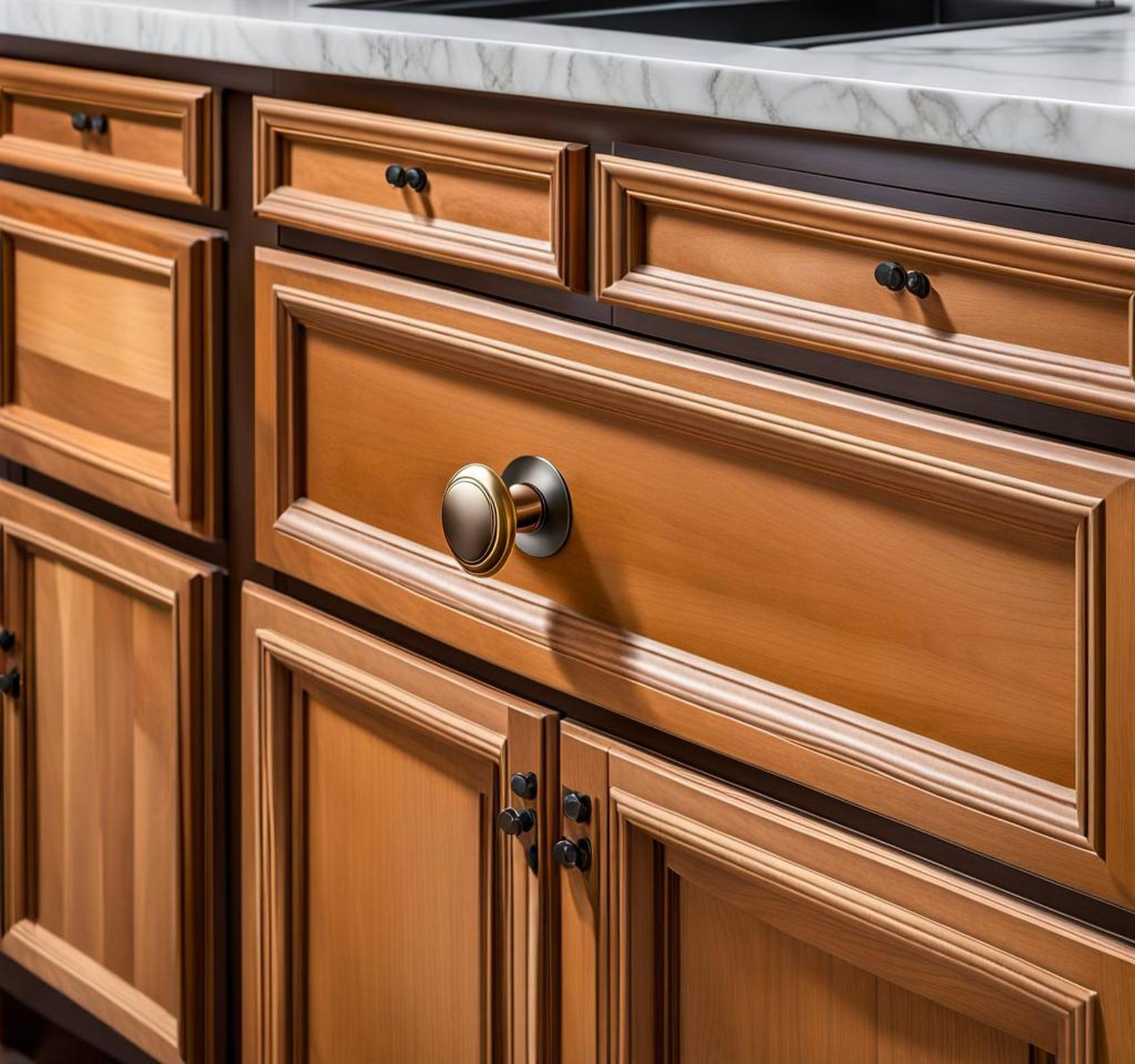kitchen cabinet knob placement