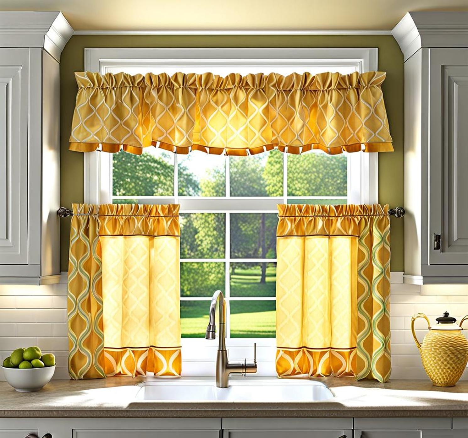 kitchen curtains valances and swags