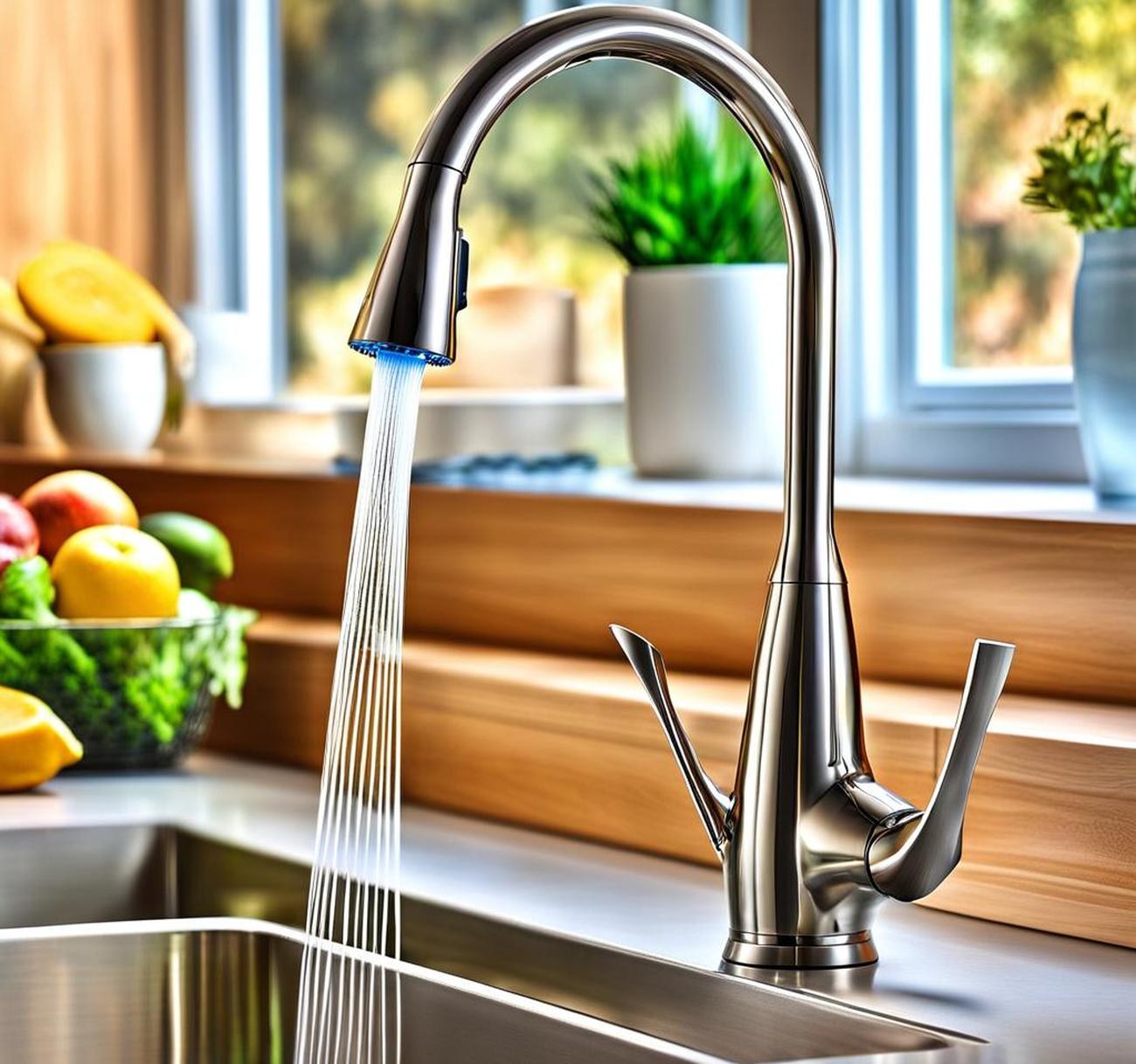 kitchen faucet with filtered water dispenser